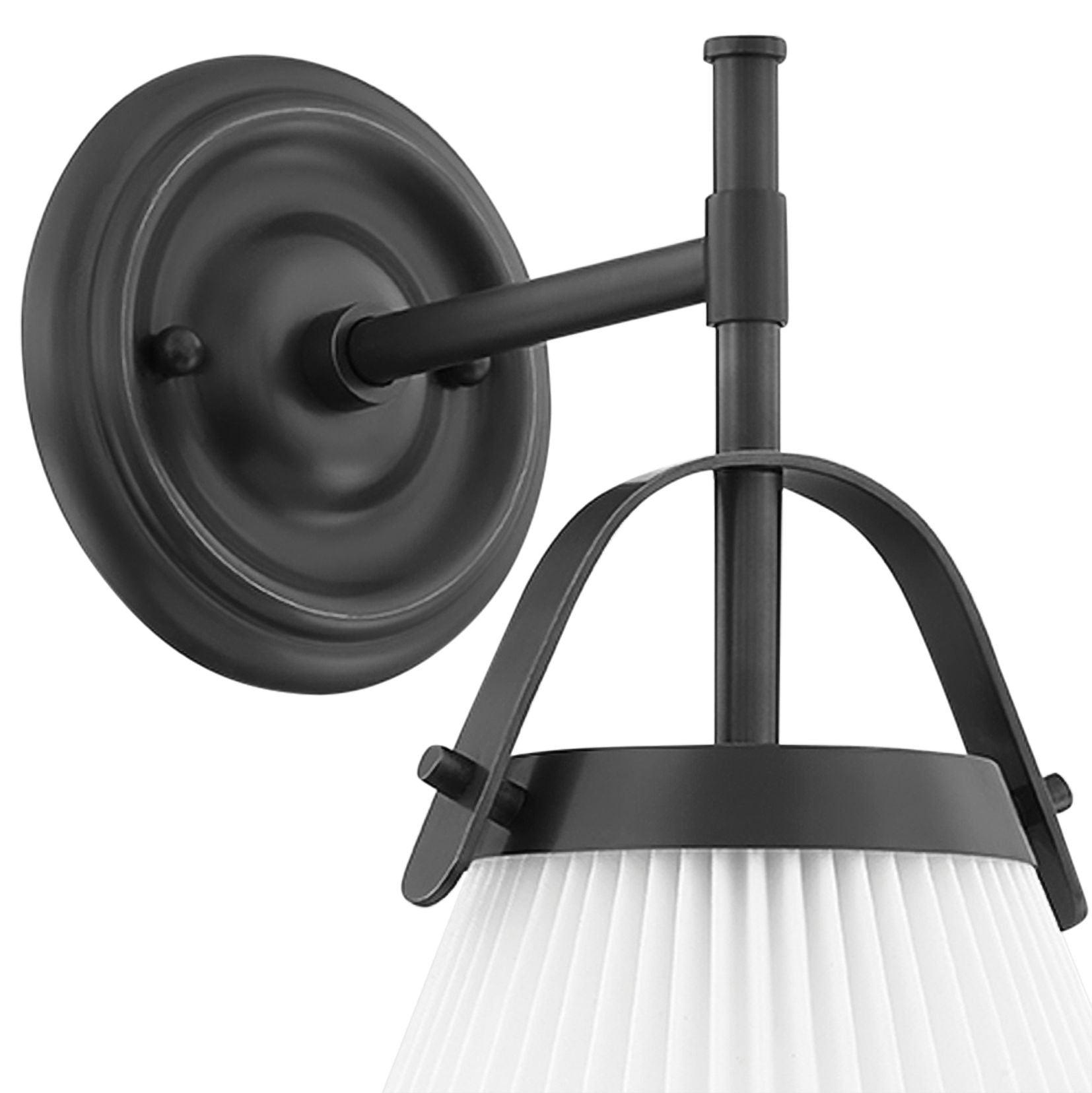 Pure Premium Elegance Pleated Brass Fabric Wall Lamp - Letslighting