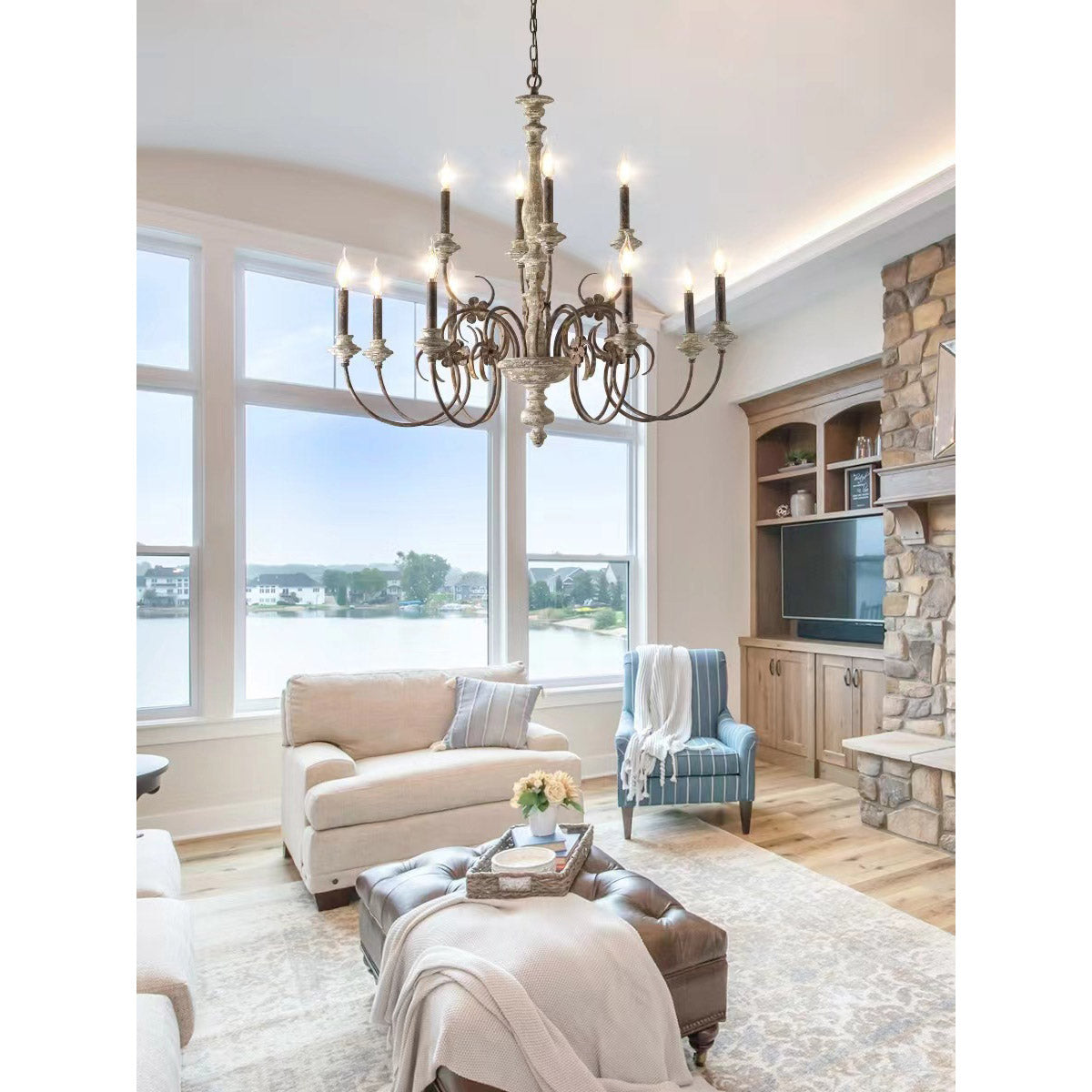 Waegnuvyn Traditional Candle Chandelier - Letslighting