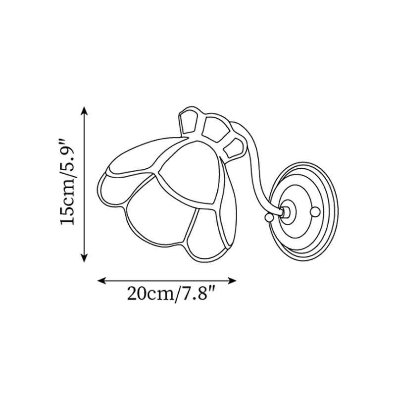 Alessio Wall Lamp Flowers Scallop - Letslighting
