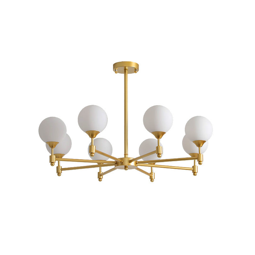 Vatnuvyi Minimalist Globe Glass Chandelier - Letslighting
