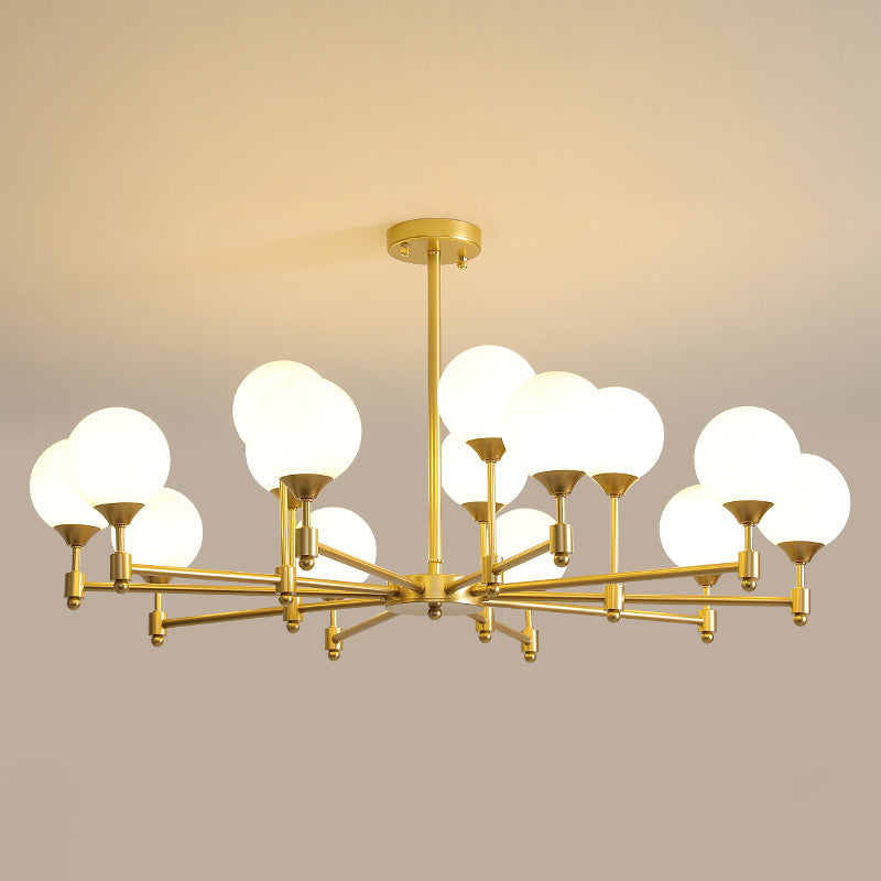 Vatnuvyi Minimalist Globe Glass Chandelier - Letslighting
