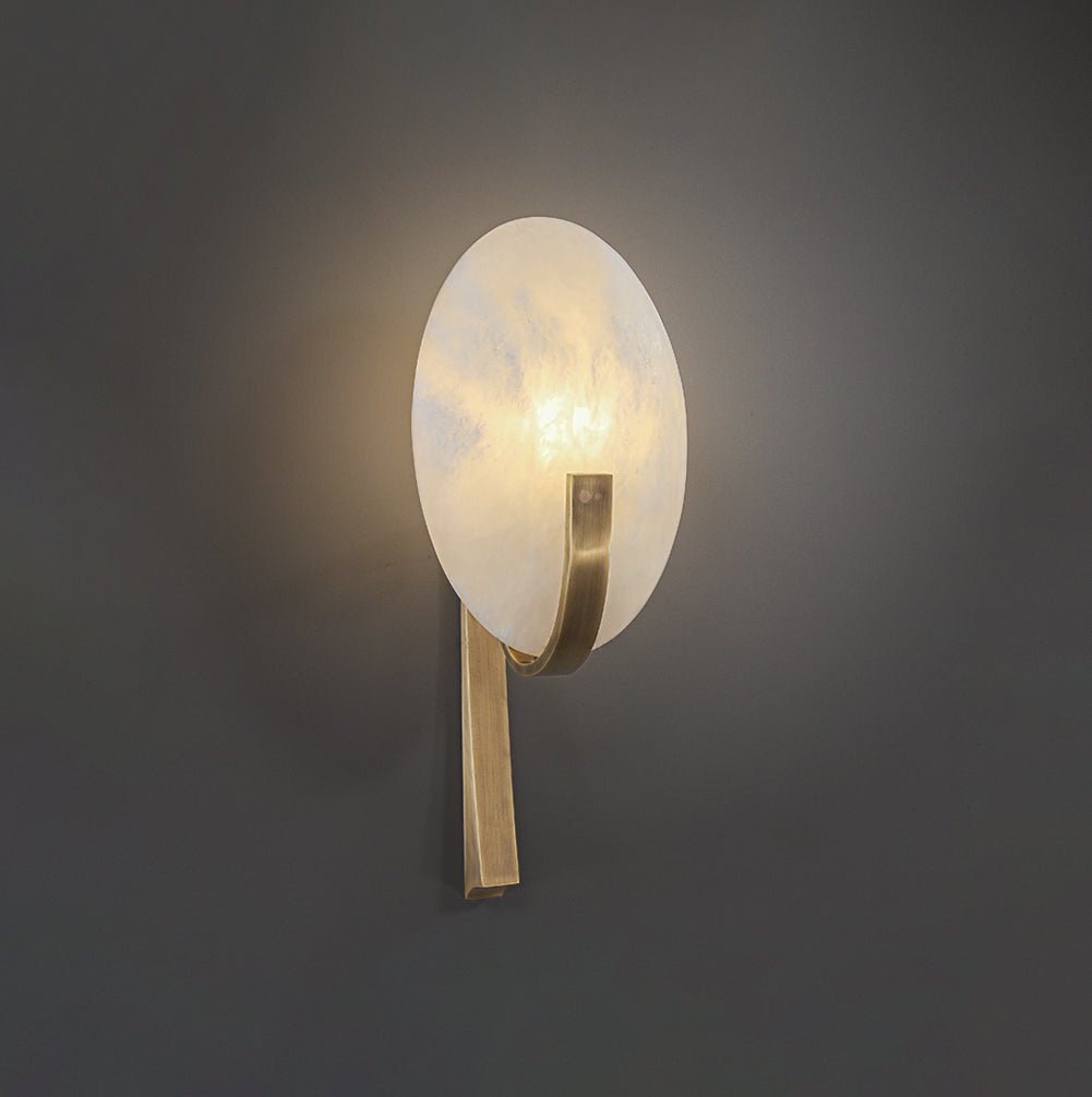 Althea Minimalist Alabaster Wall Lamp - Letslighting