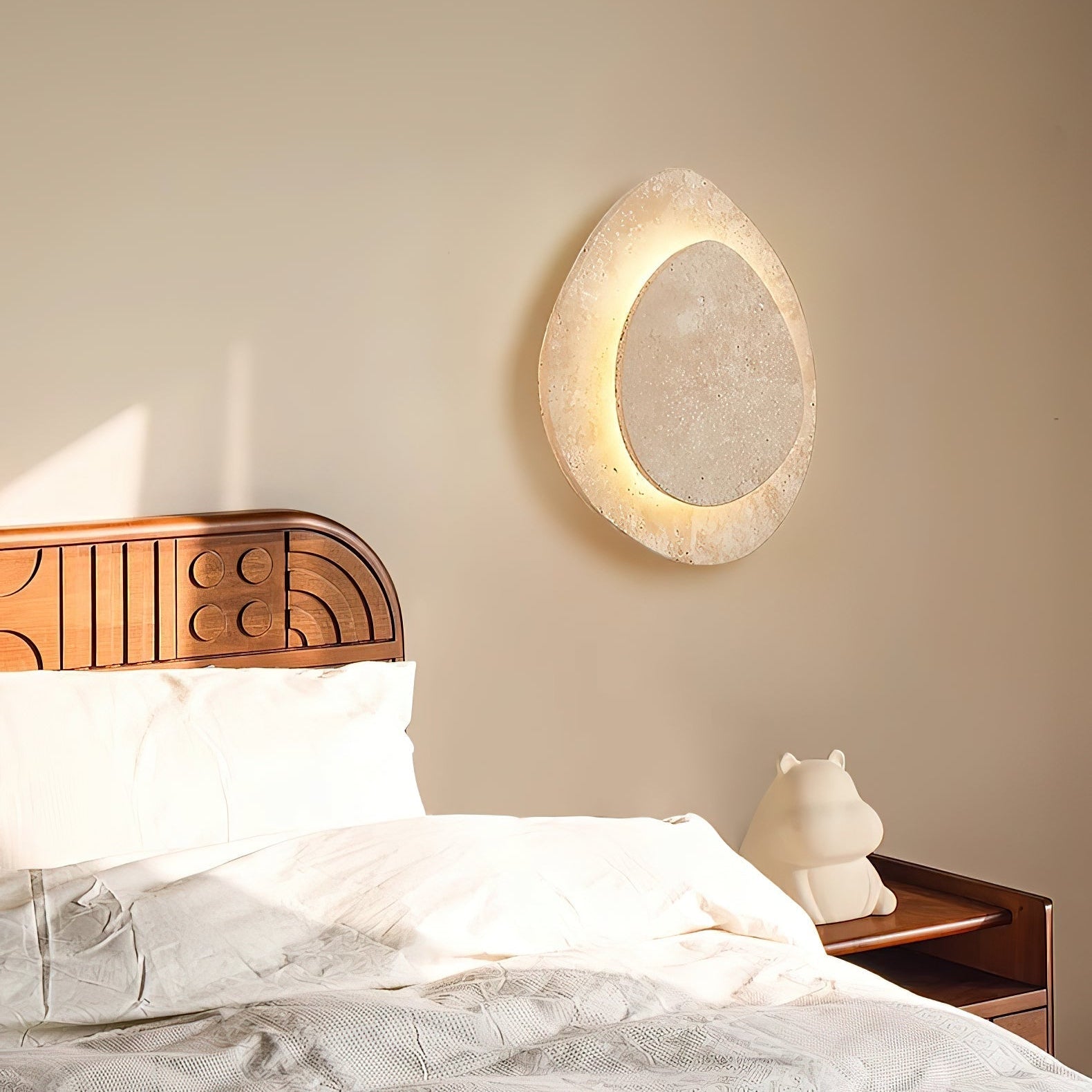 Ritta Individual Creativity Travertine Wall Lamp - Letslighting