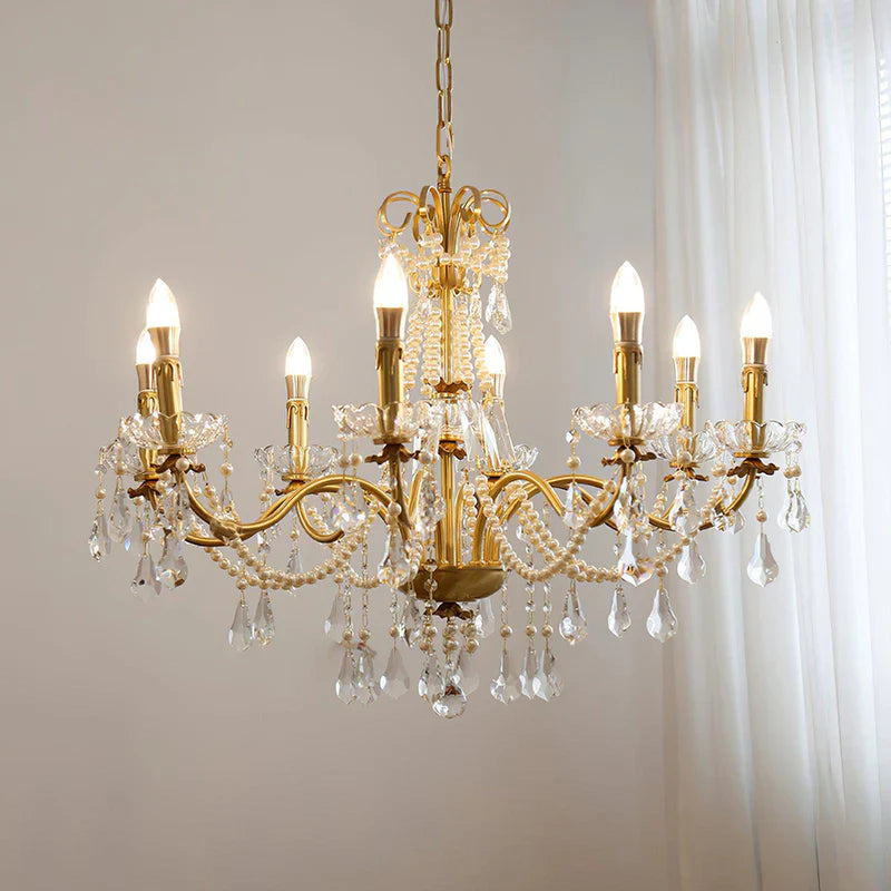 Allegri Crystal Chandelier Classic Gold Luxury - Letslighting