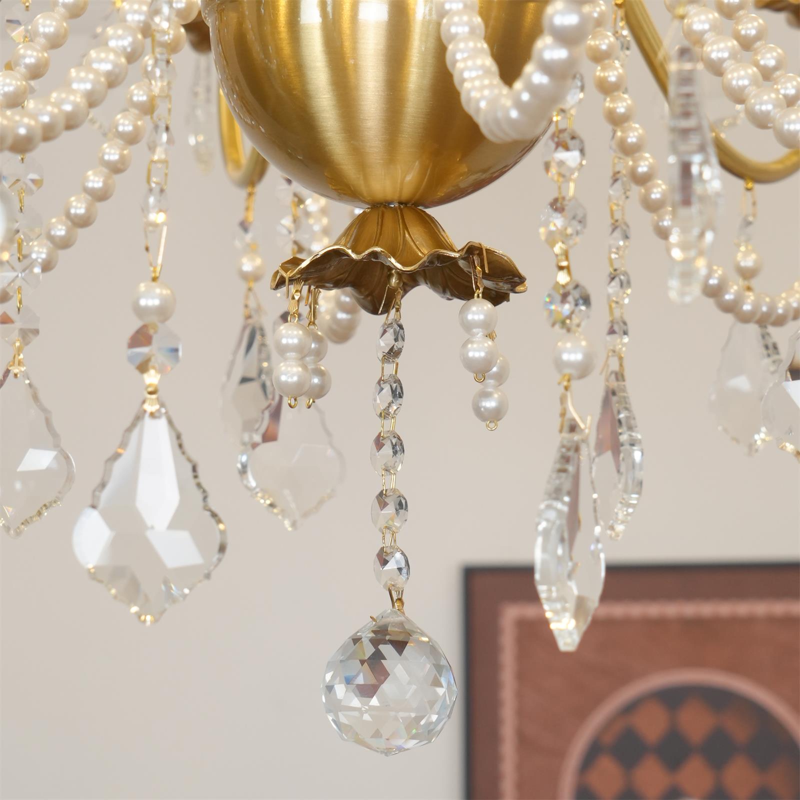 Allegri Crystal Chandelier Classic Gold Luxury - Letslighting