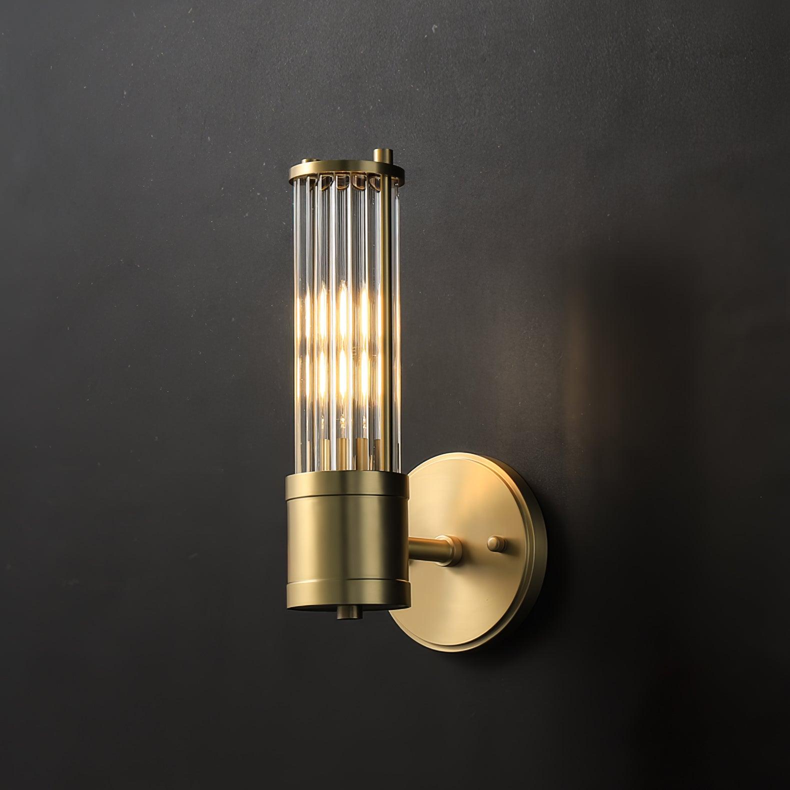 Vevenisra Nordic Art Cylinder Glass Wall Light - Letslighting