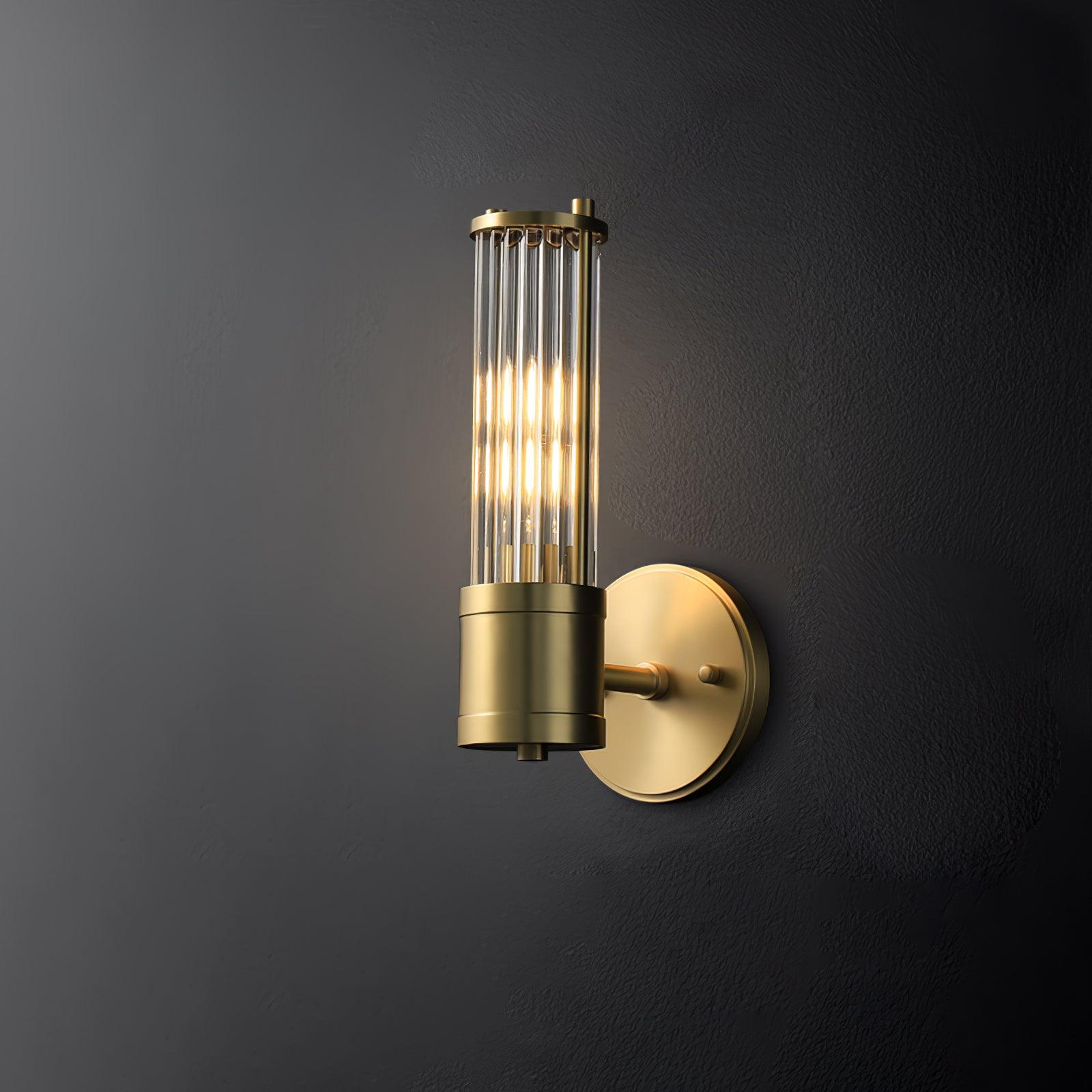 Vevenisra Nordic Art Cylinder Glass Wall Light - Letslighting