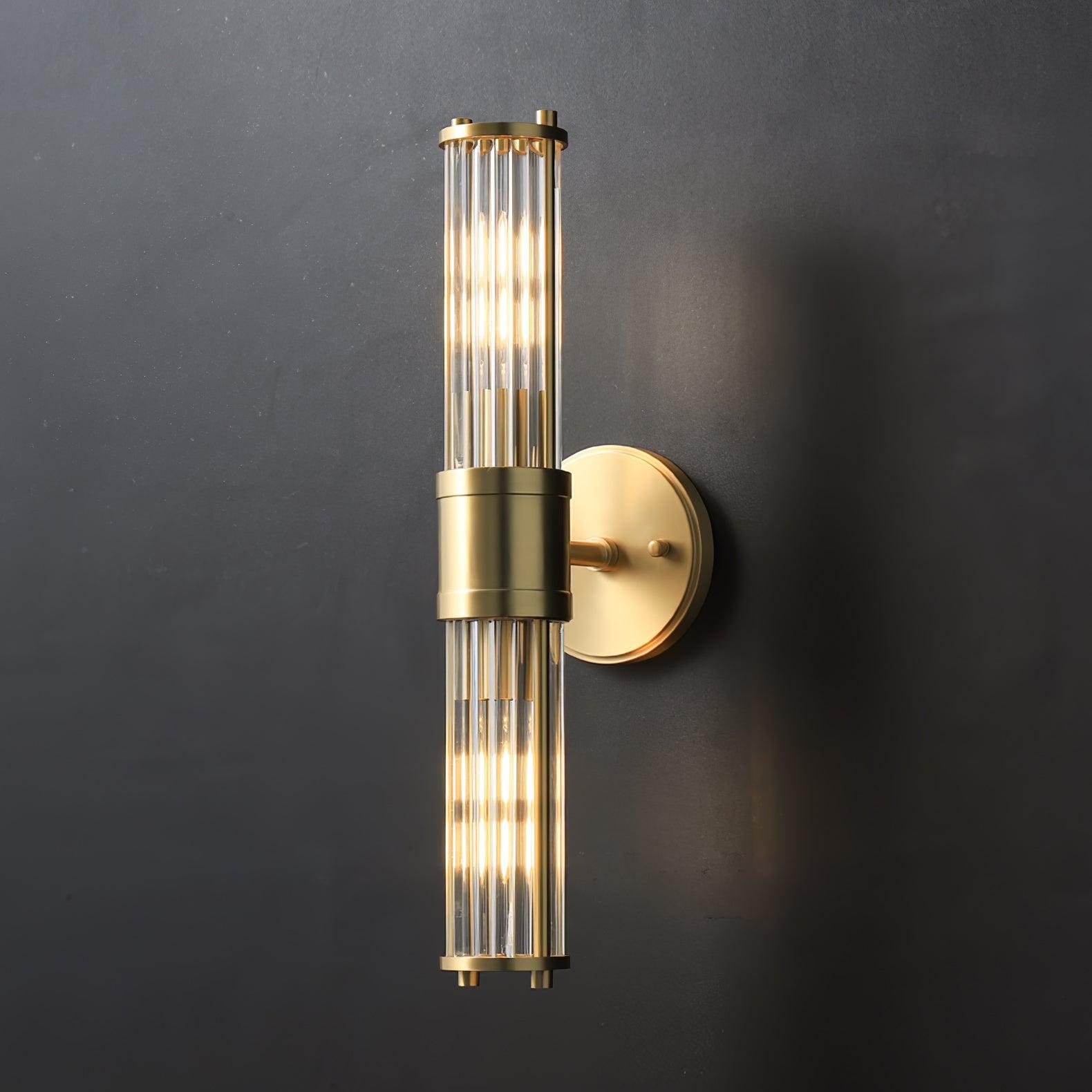 Vevenisra Nordic Art Cylinder Glass Wall Light - Letslighting