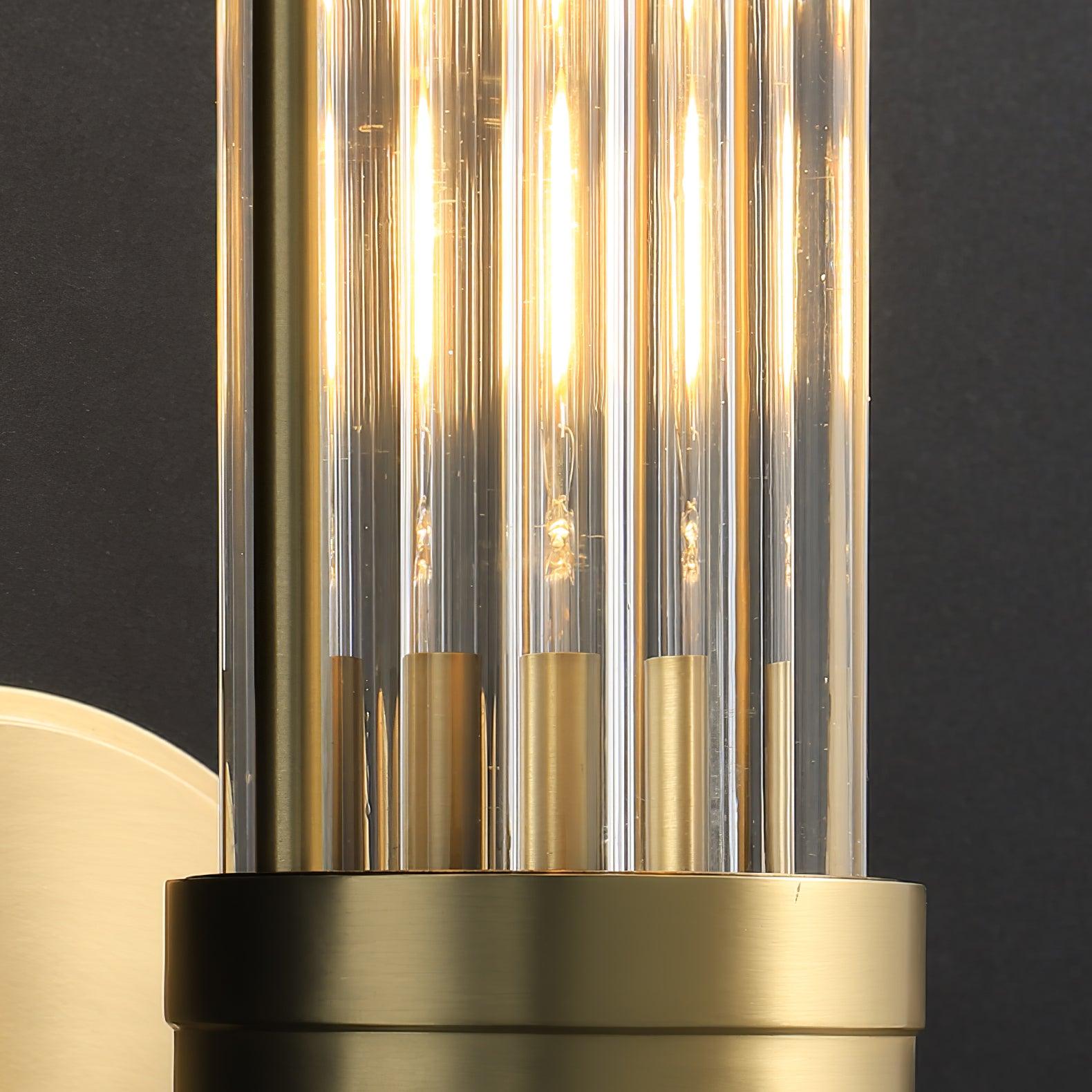 Vevenisra Nordic Art Cylinder Glass Wall Light - Letslighting
