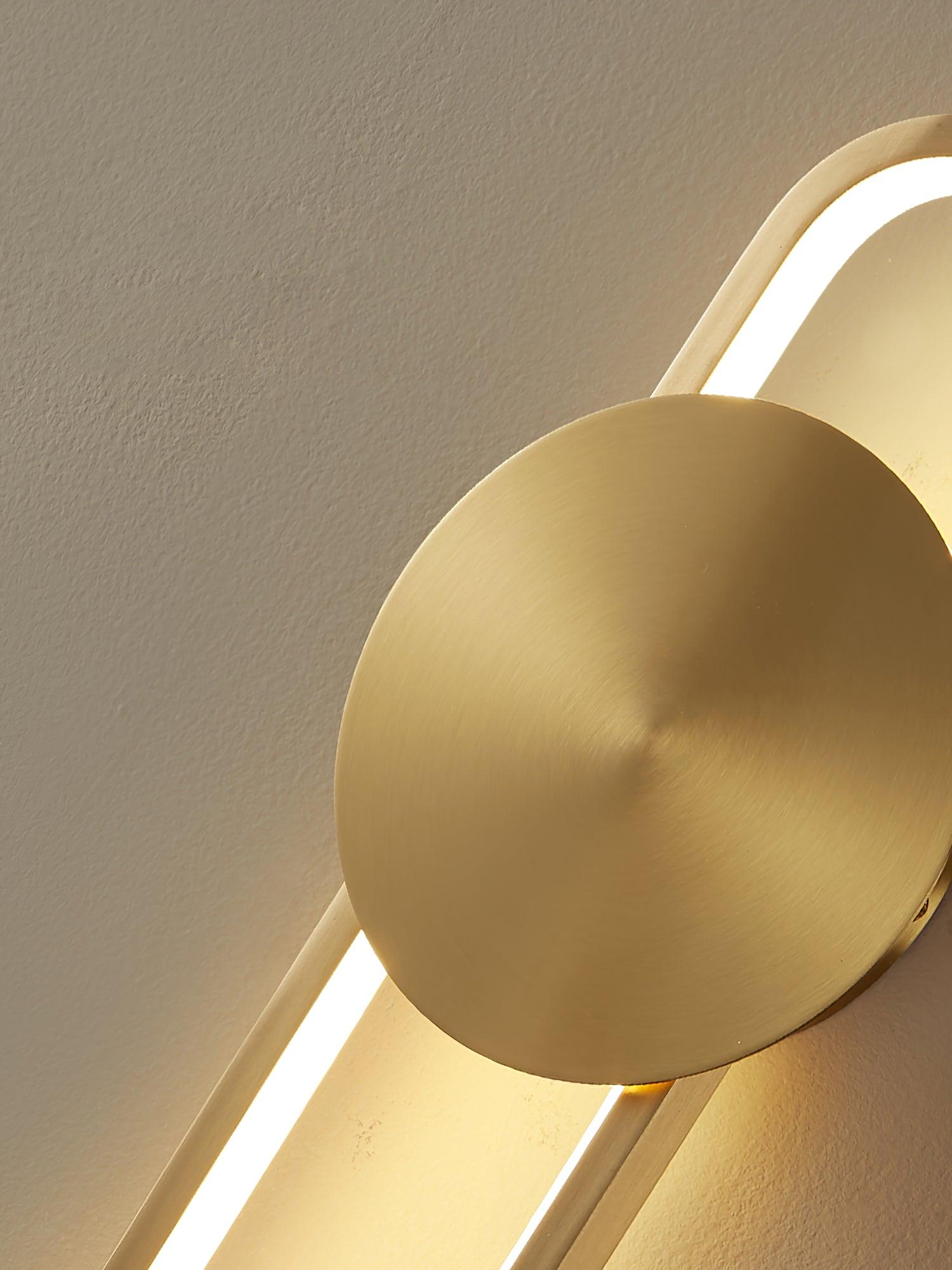 Fable Modern Minimalist Brass Wall Lamp - Letslighting