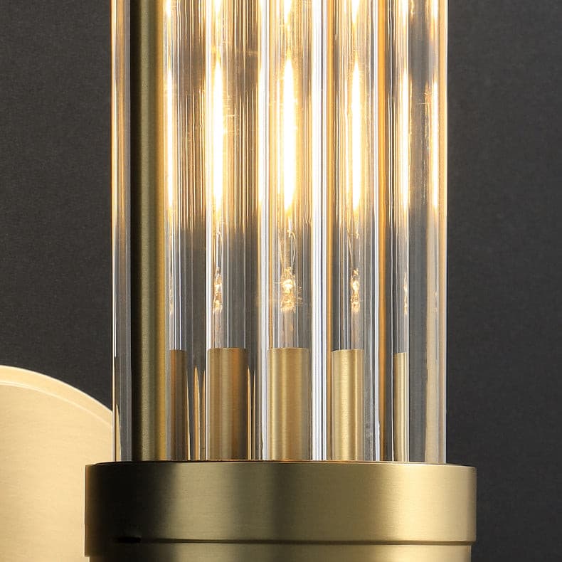 Allen Wall Lamp Glass Rods Modern Brass - Letslighting