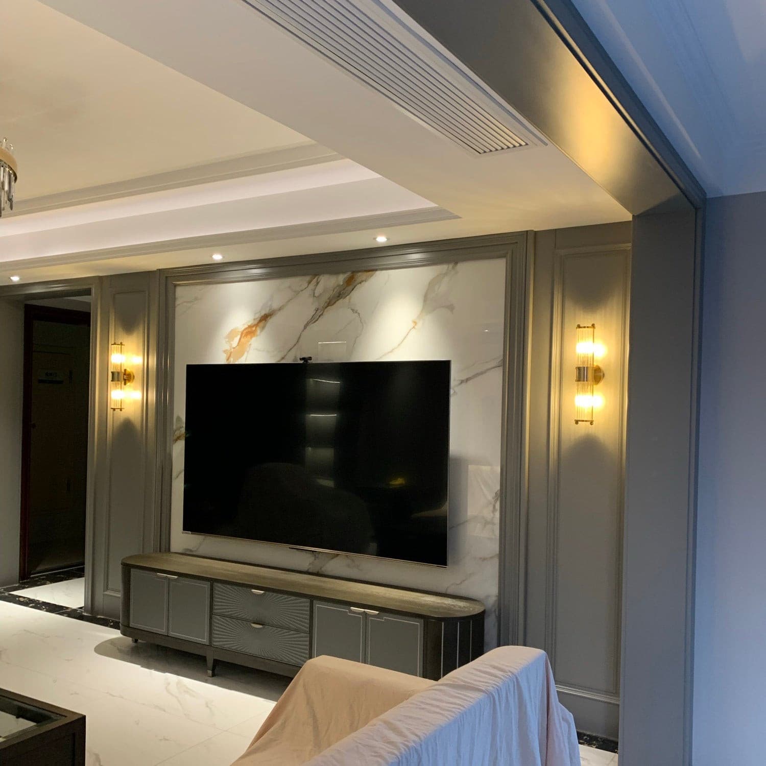 Allen Wall Lamp Glass Rods Modern Brass - Letslighting