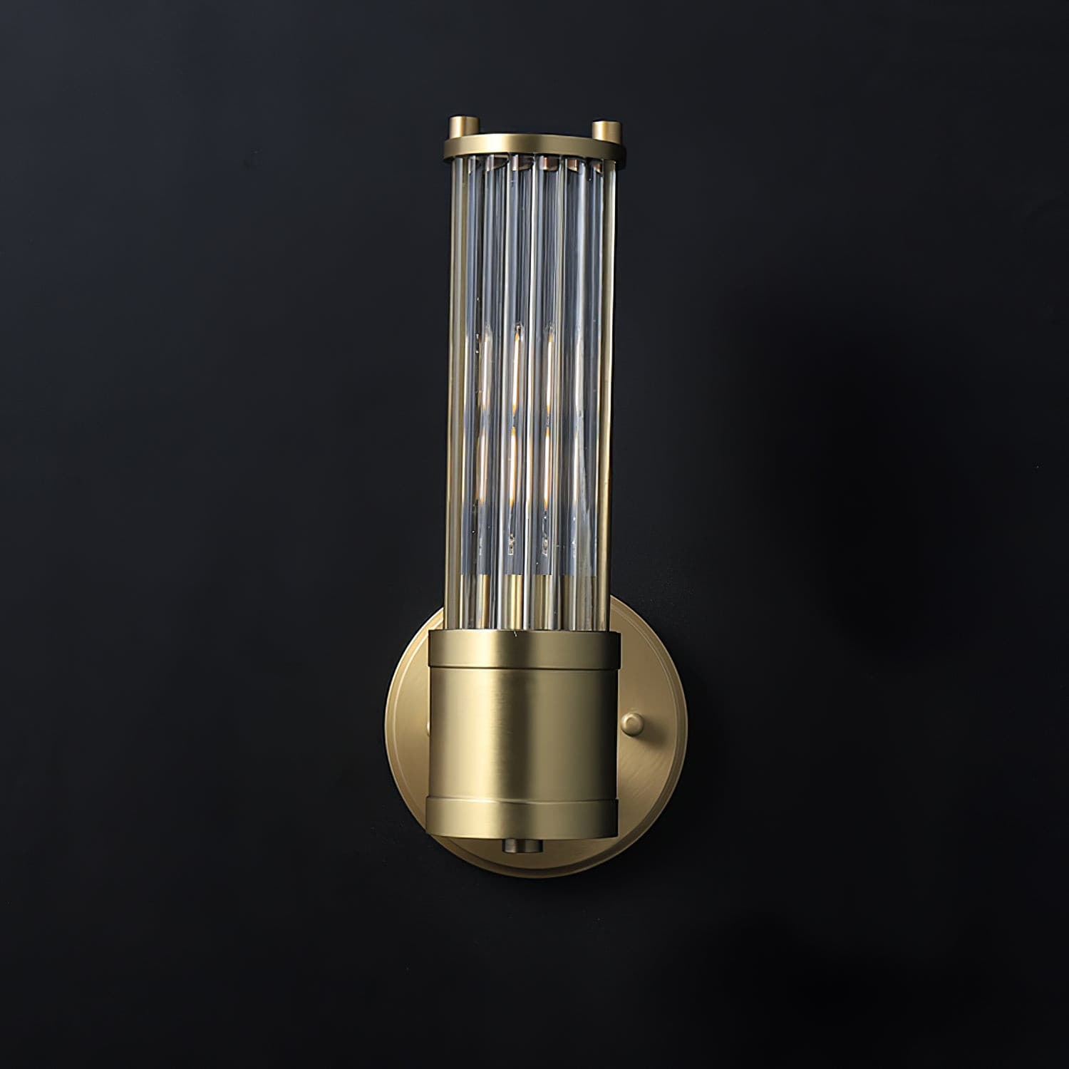 Allen Wall Lamp Glass Rods Modern Brass - Letslighting