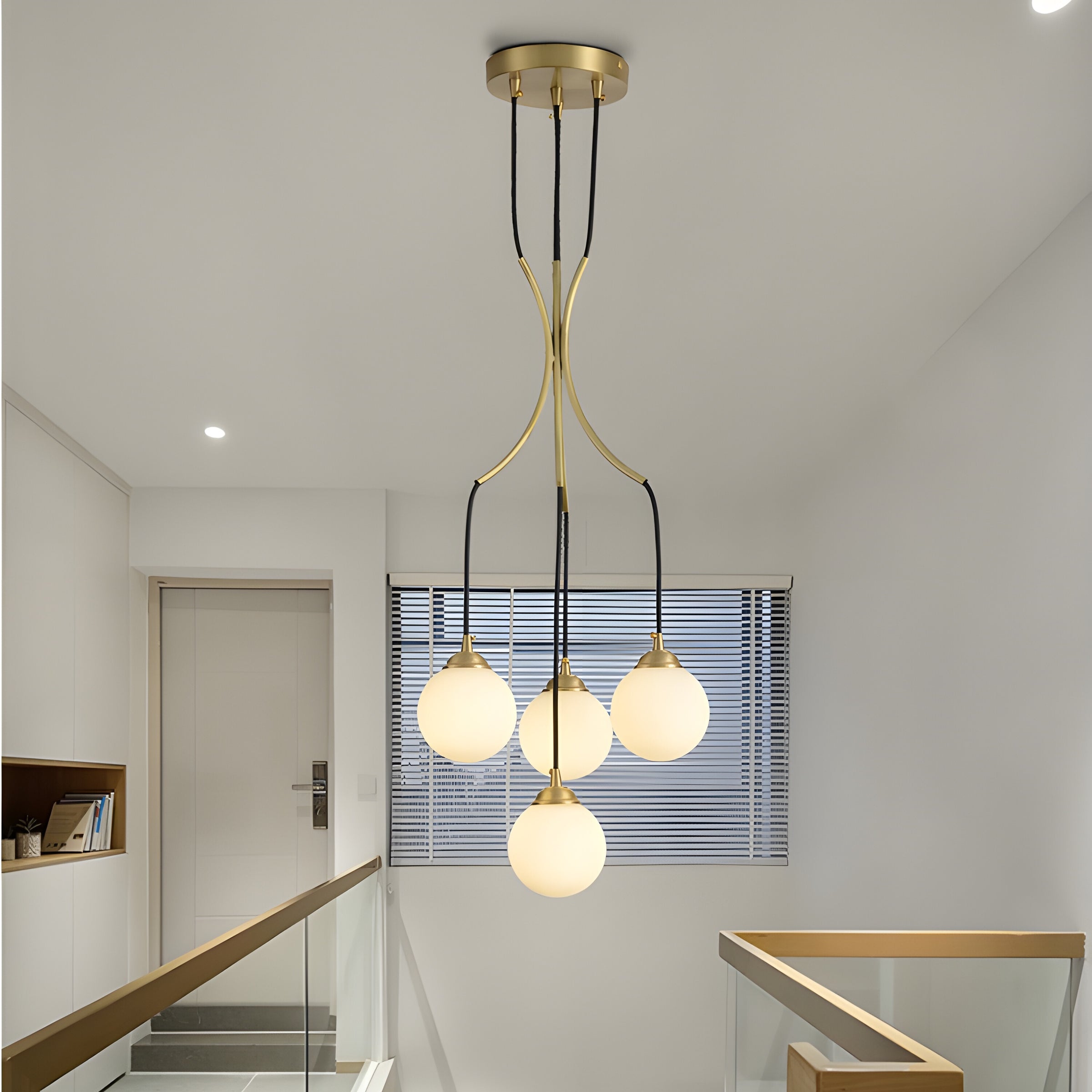 Zoruvyi Modern Minimalist Ball Drop Glass Chandelier - Letslighting