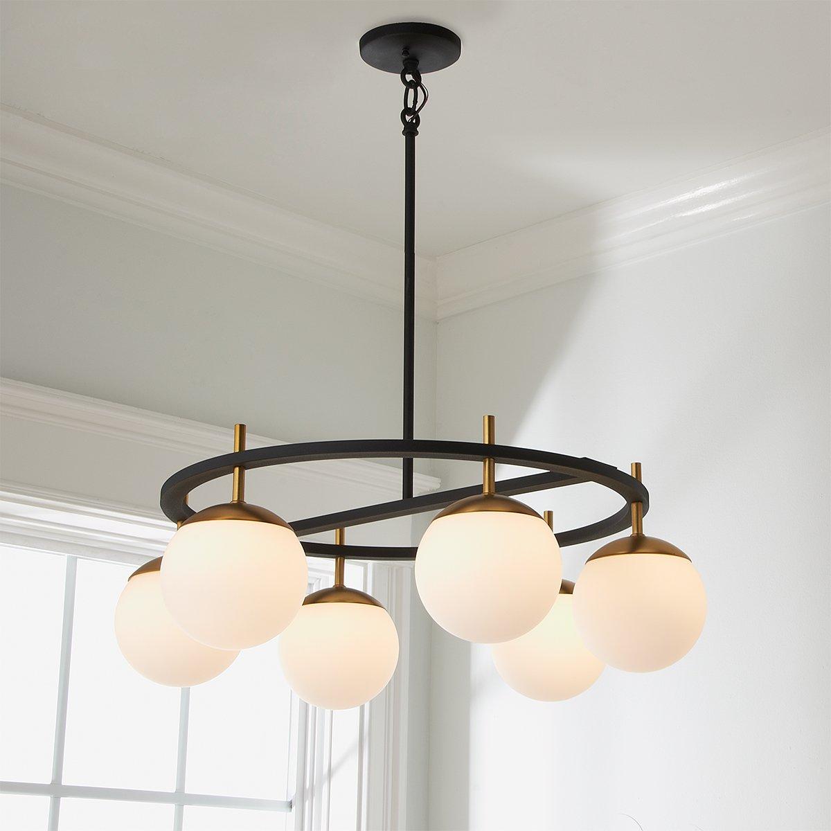 Ornuvyn Modern Minimalist Glass Chandelier - Letslighting