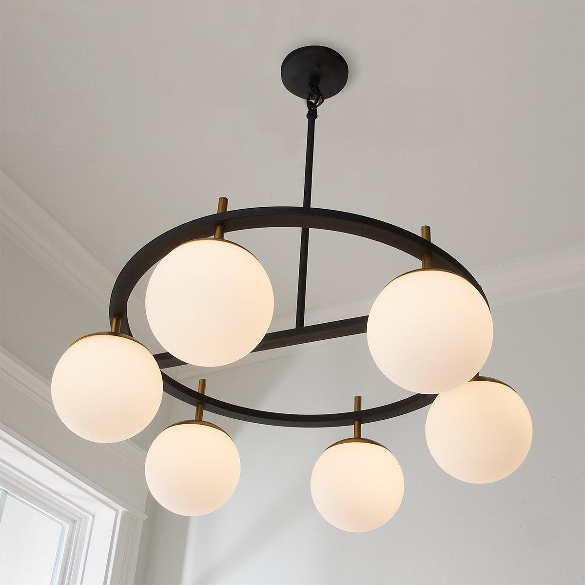 Ornuvyn Modern Minimalist Glass Chandelier - Letslighting