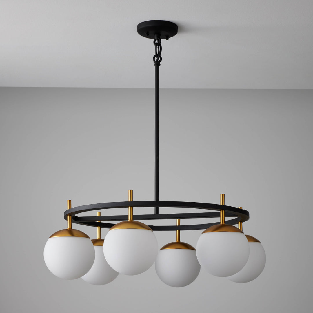 Ornuvyn Modern Minimalist Glass Chandelier - Letslighting