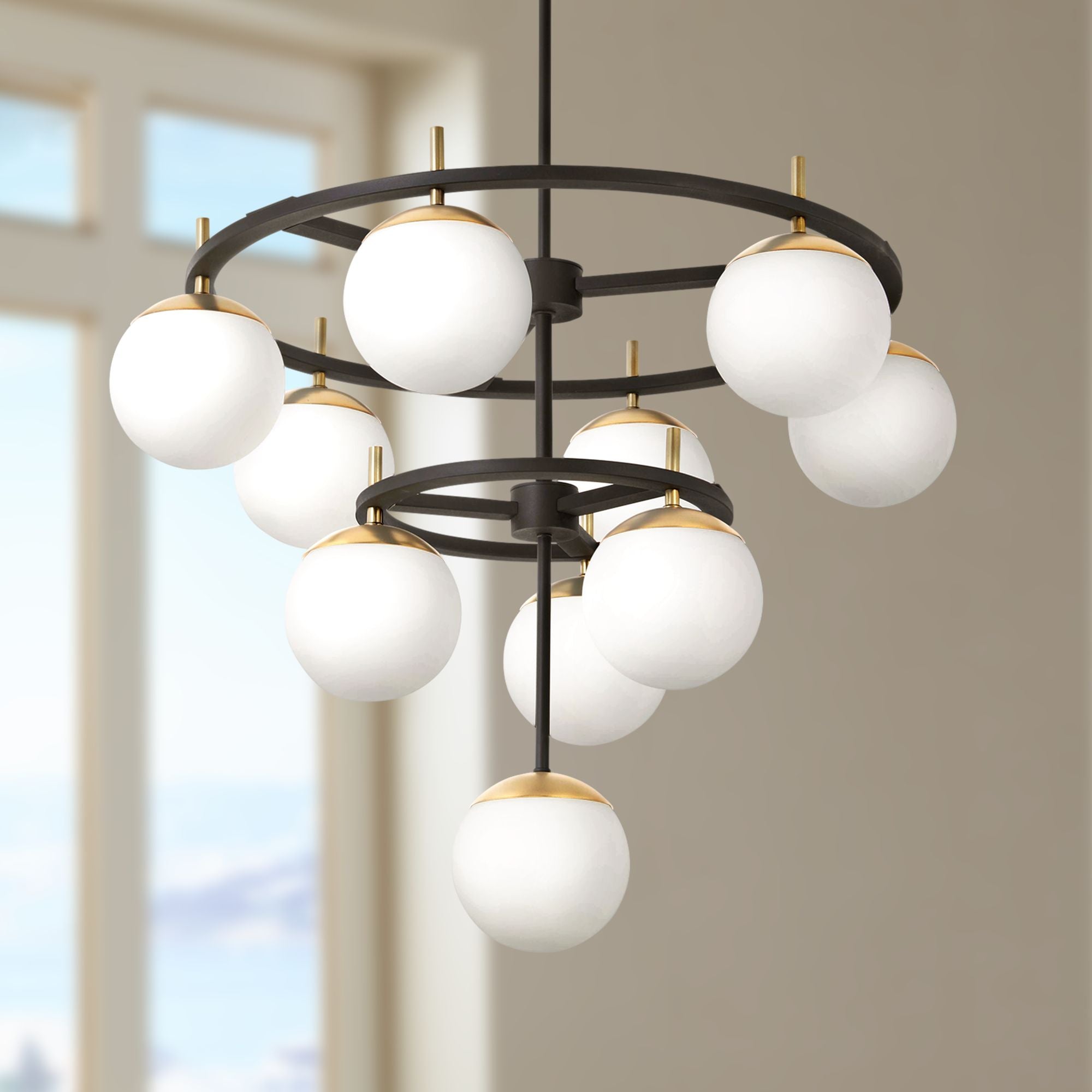 Ornuvyn Modern Minimalist Glass Chandelier - Letslighting