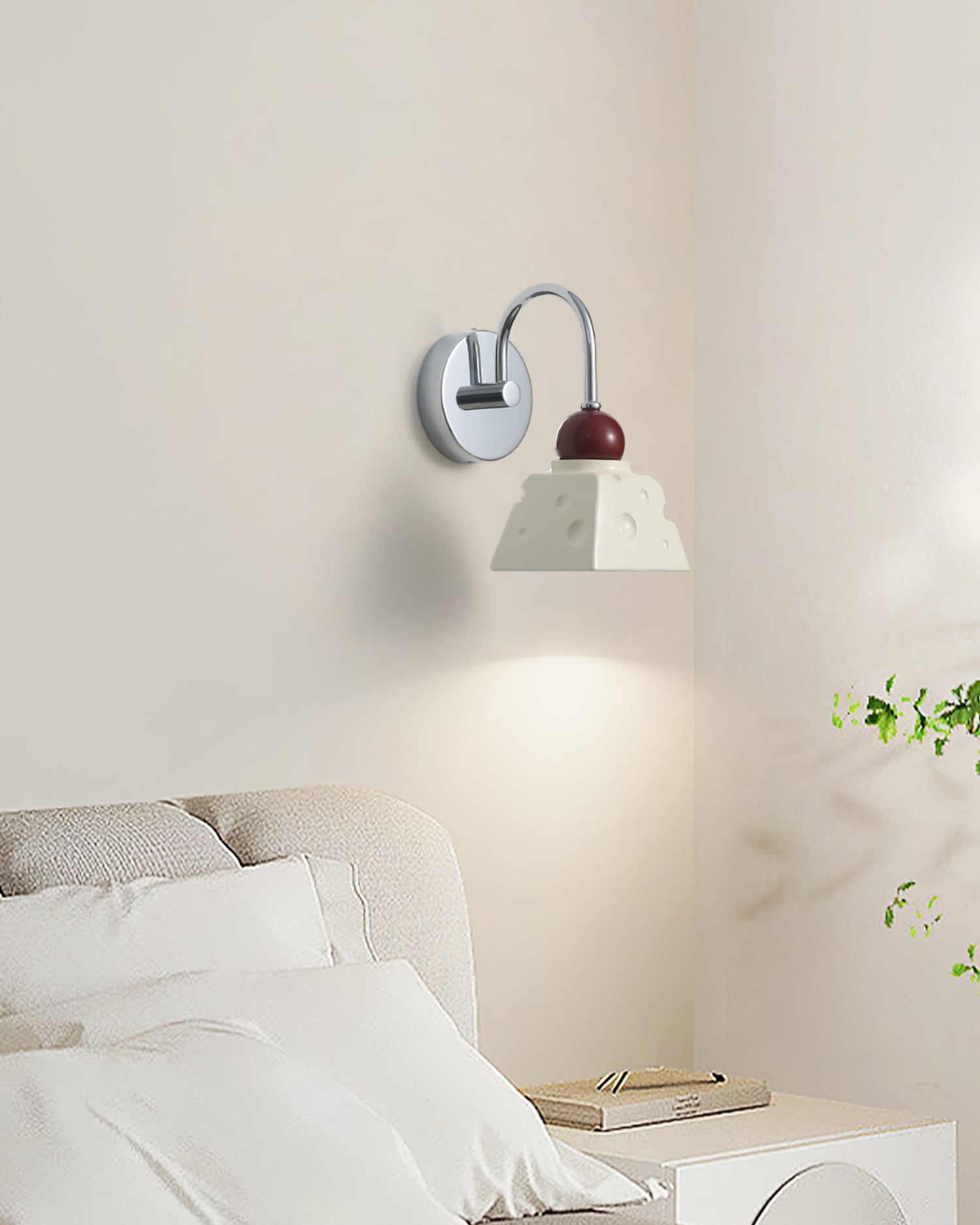 Alma Wall Light Ceramic Cheese Modern - Letslighting
