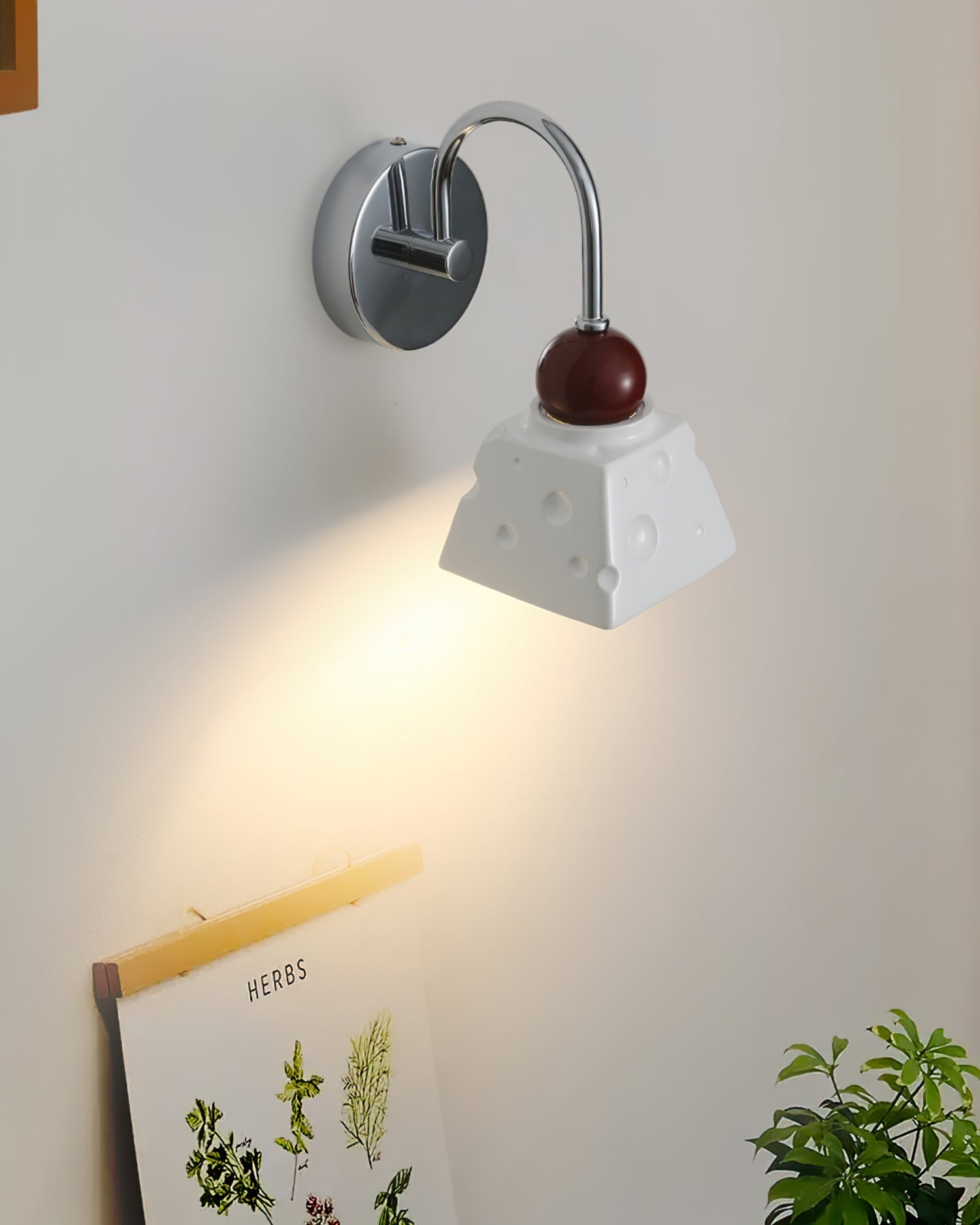 Alma Wall Light Ceramic Cheese Modern - Letslighting