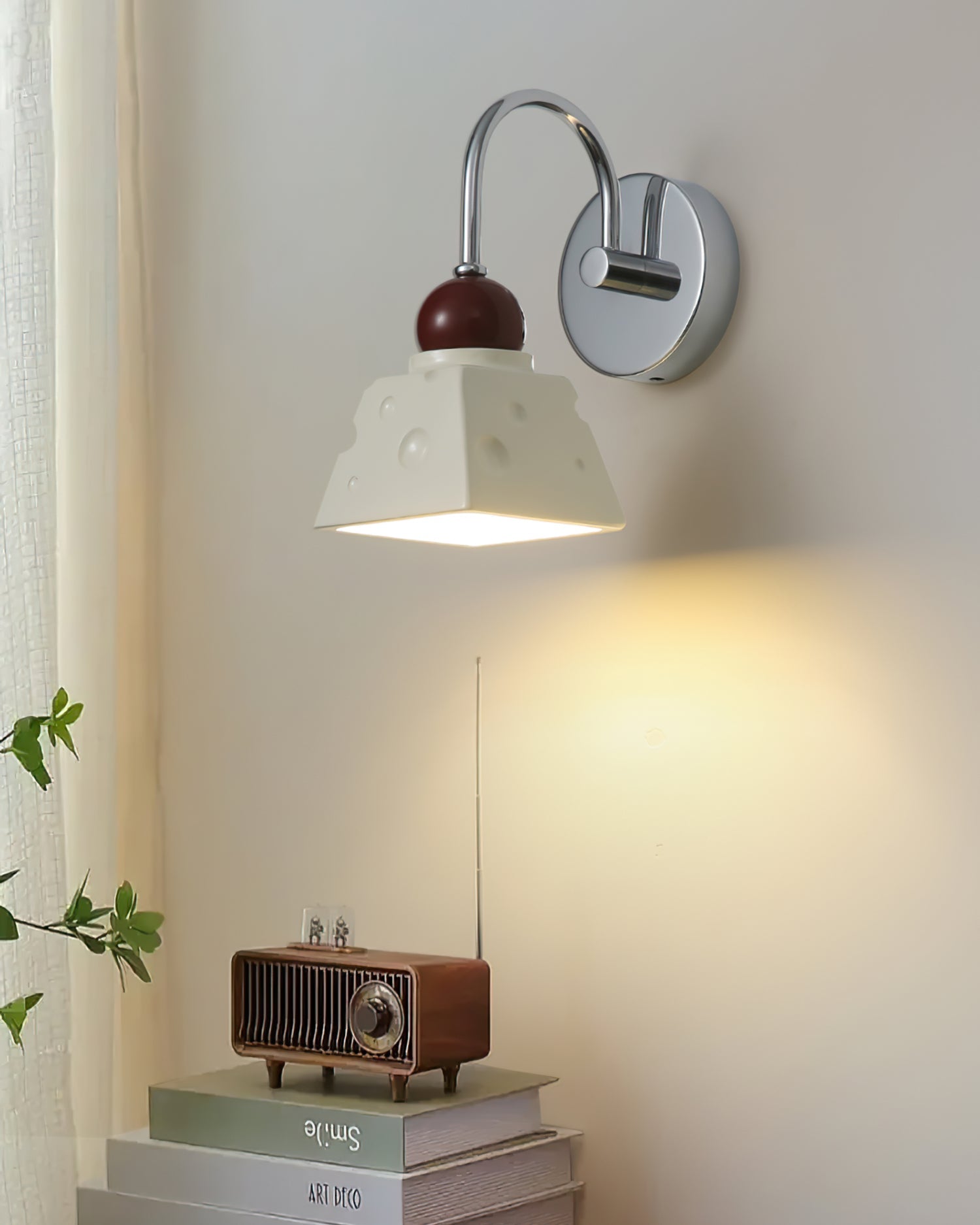 Alma Wall Light Ceramic Cheese Modern - Letslighting