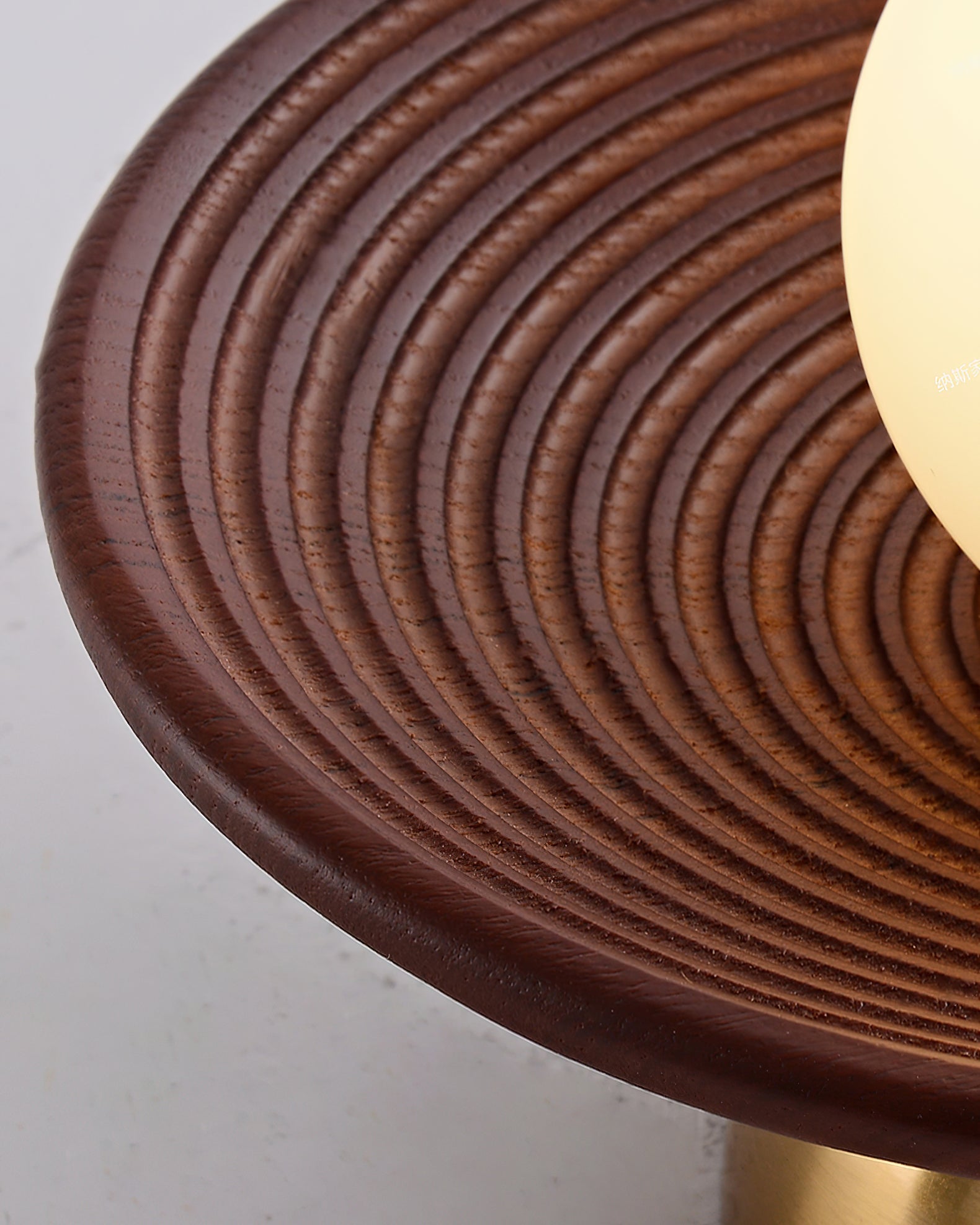 Alora Ceiling Lamp Wood Spiral Glass Globe - Letslighting