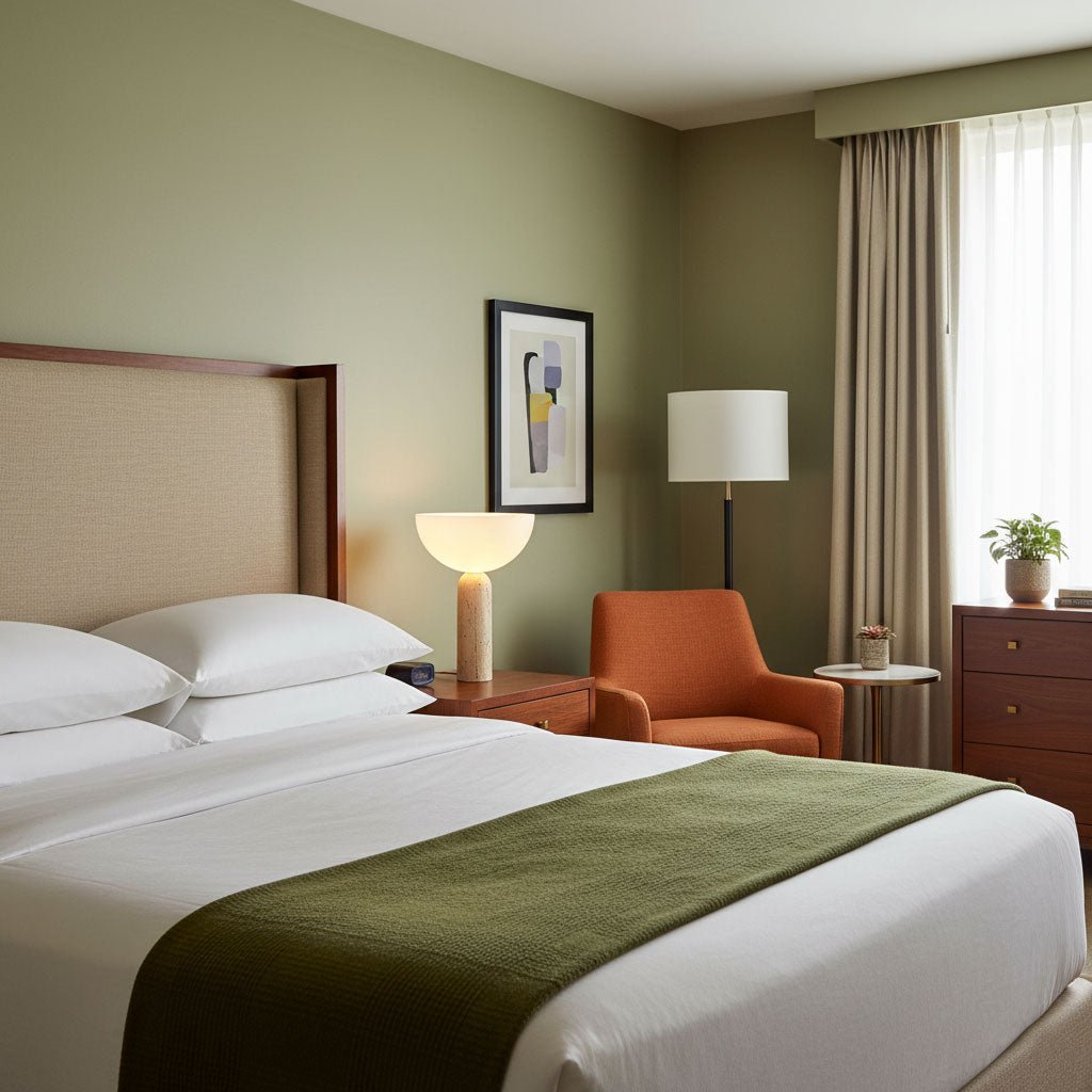 Alto Modern Travertine Table Light