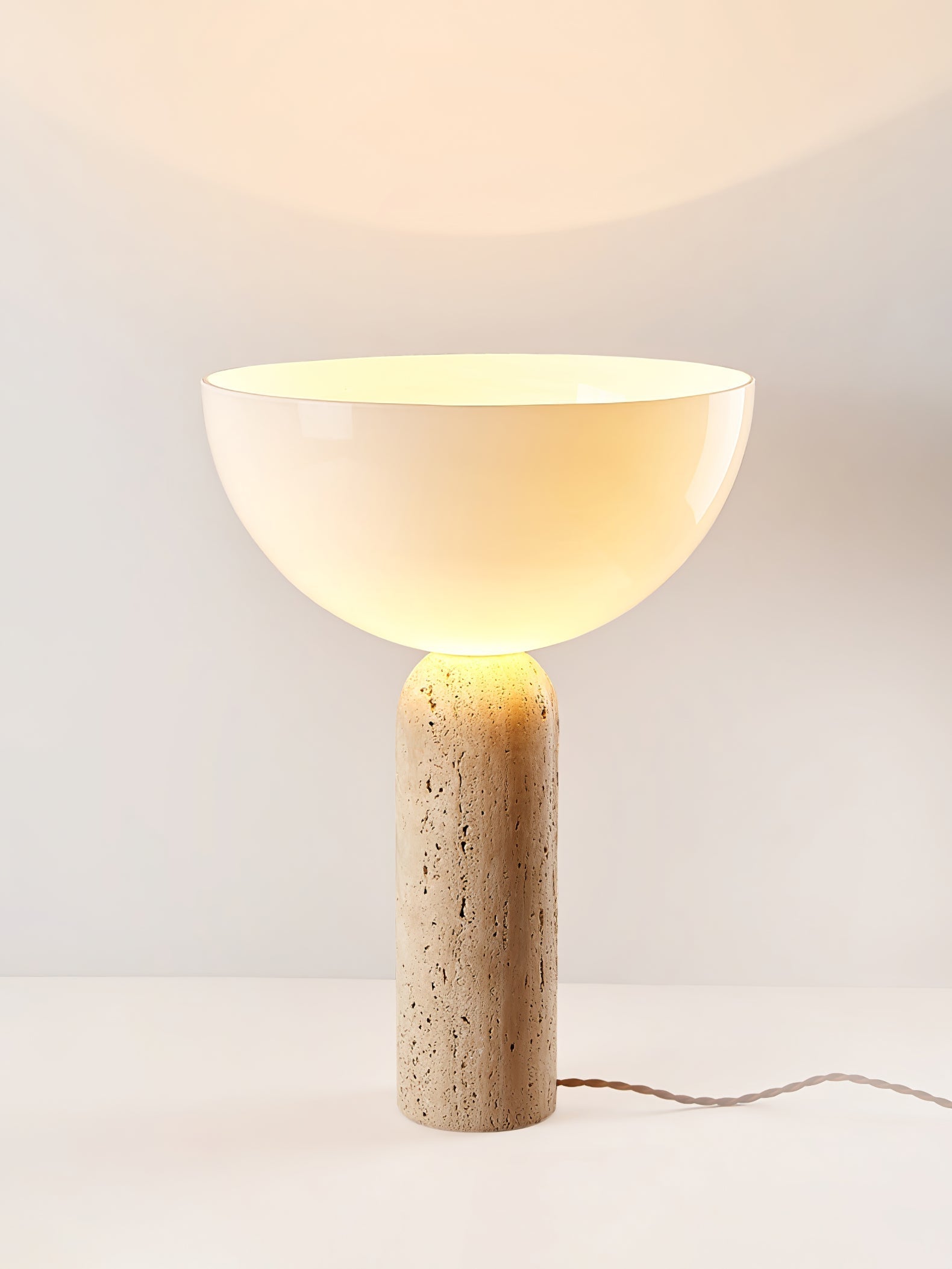 Alto Modern Travertine Table Light