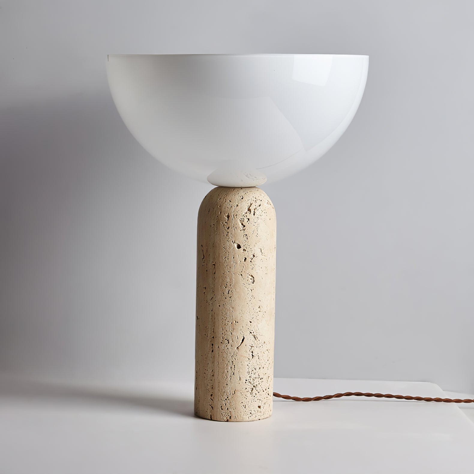 Alto Modern Travertine Table Light