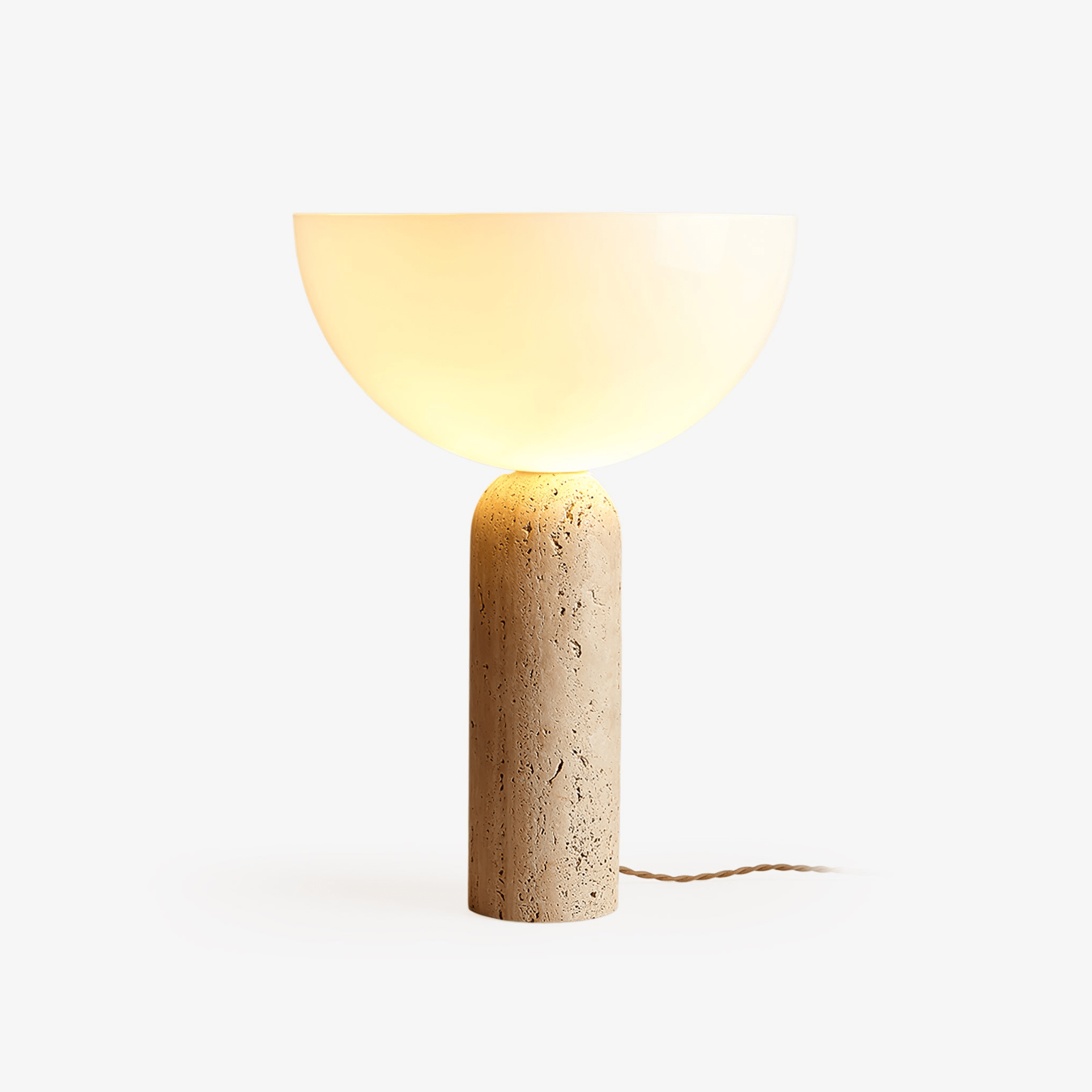 Alto Modern Travertine Table Light