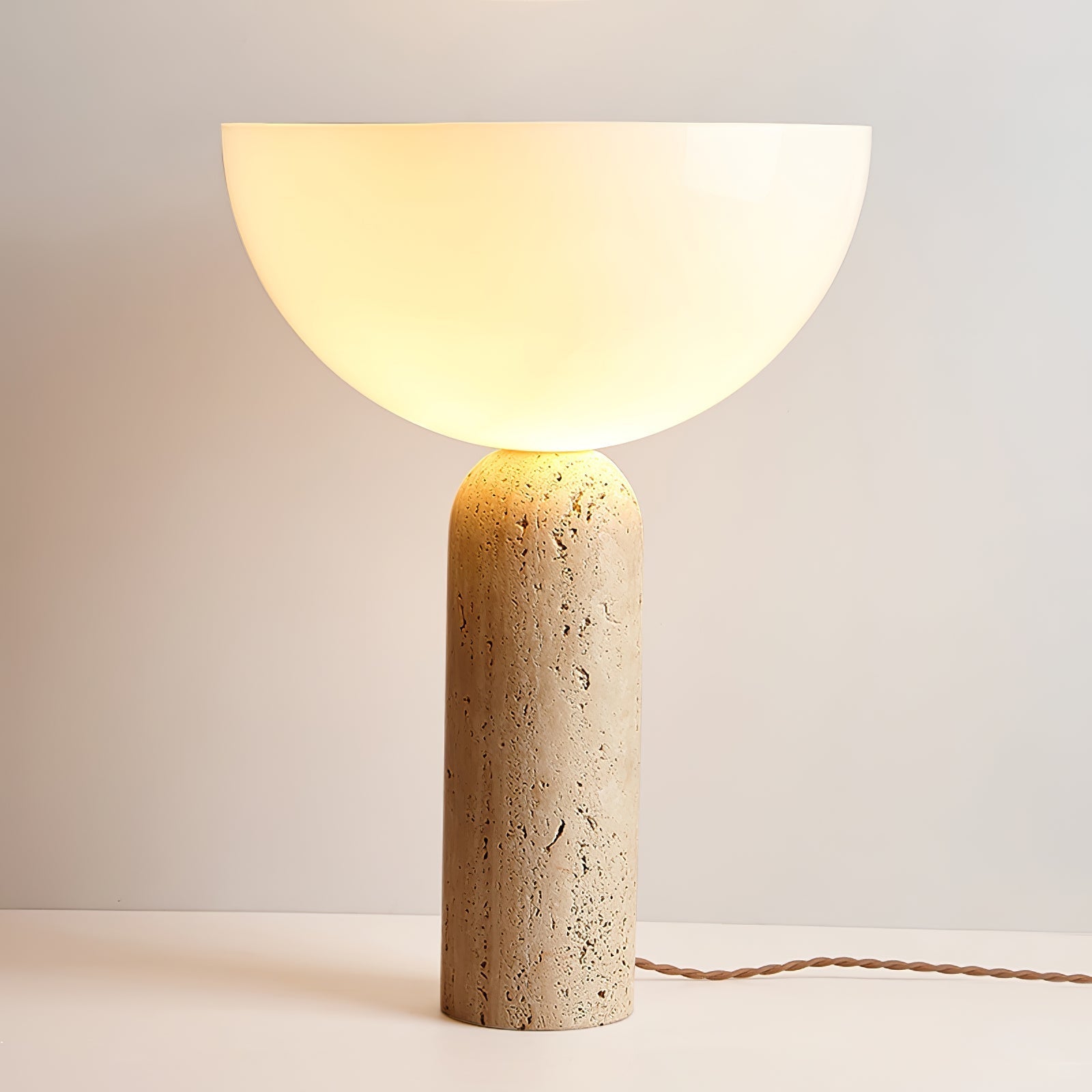 Alto Modern Travertine Table Light