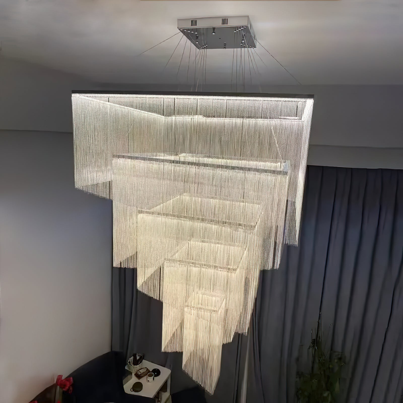 Caeluvyn Postmodern Chain Tassel Chandelier - Letslighting