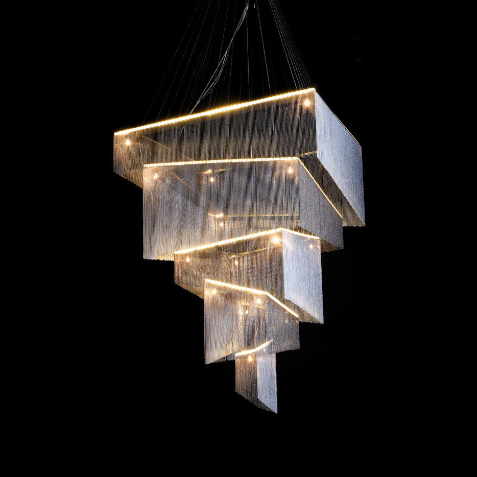 Caeluvyn Postmodern Chain Tassel Chandelier - Letslighting