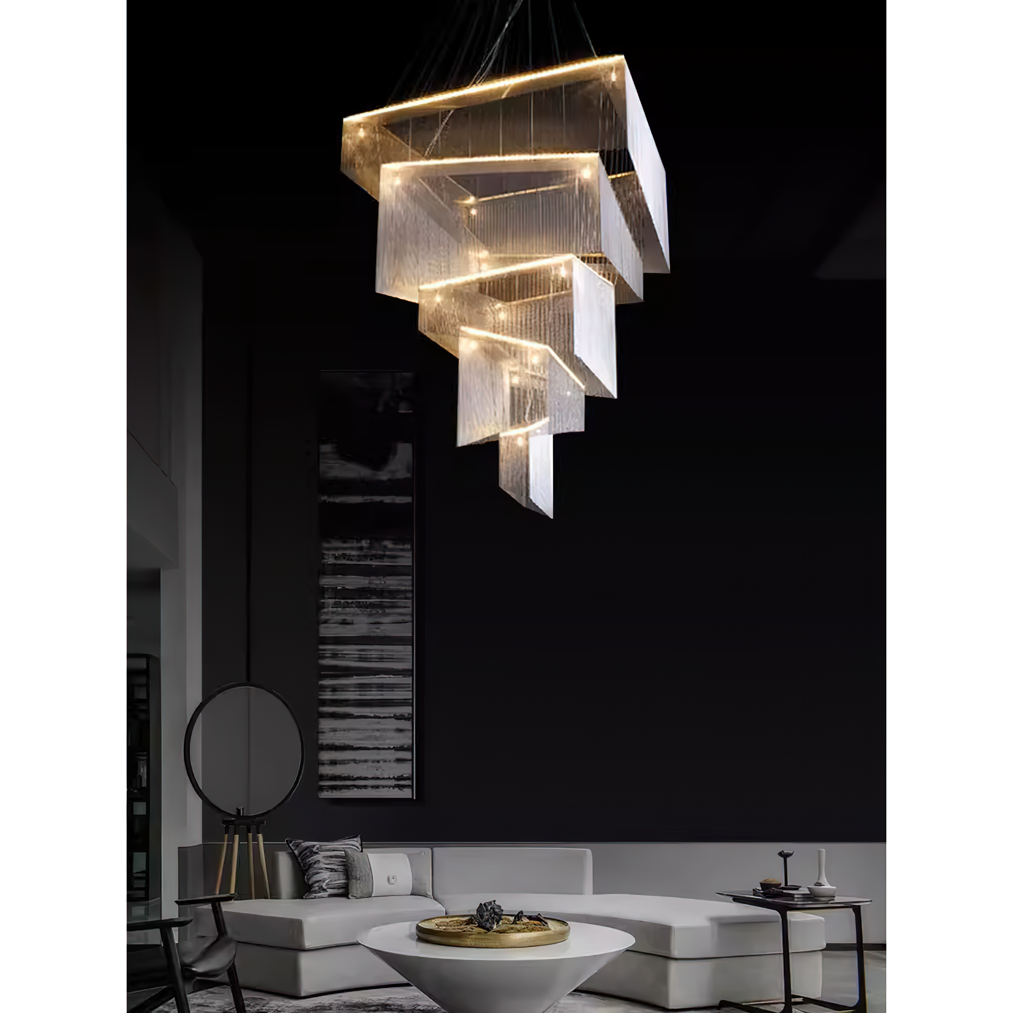 Caeluvyn Postmodern Chain Tassel Chandelier - Letslighting