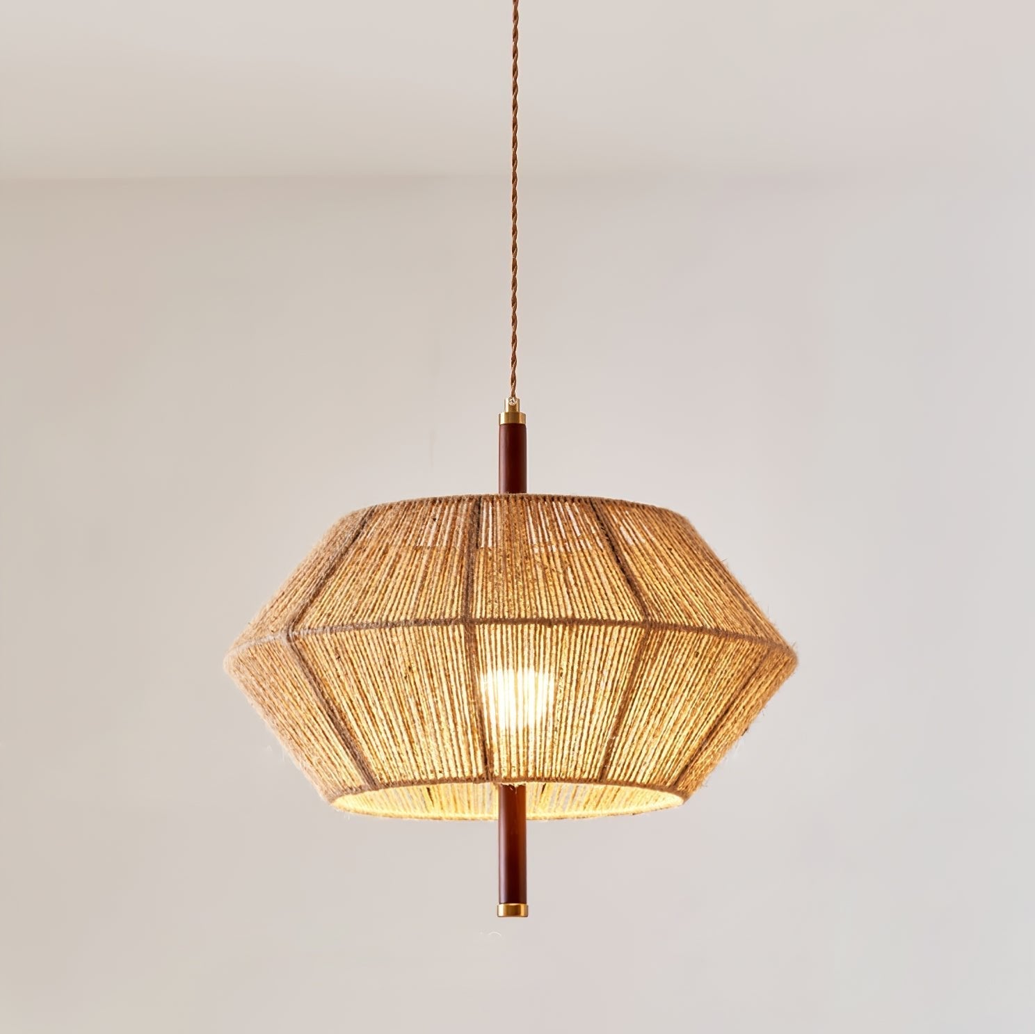 Rattan Vintage Rope Pendant Light - Letslighting