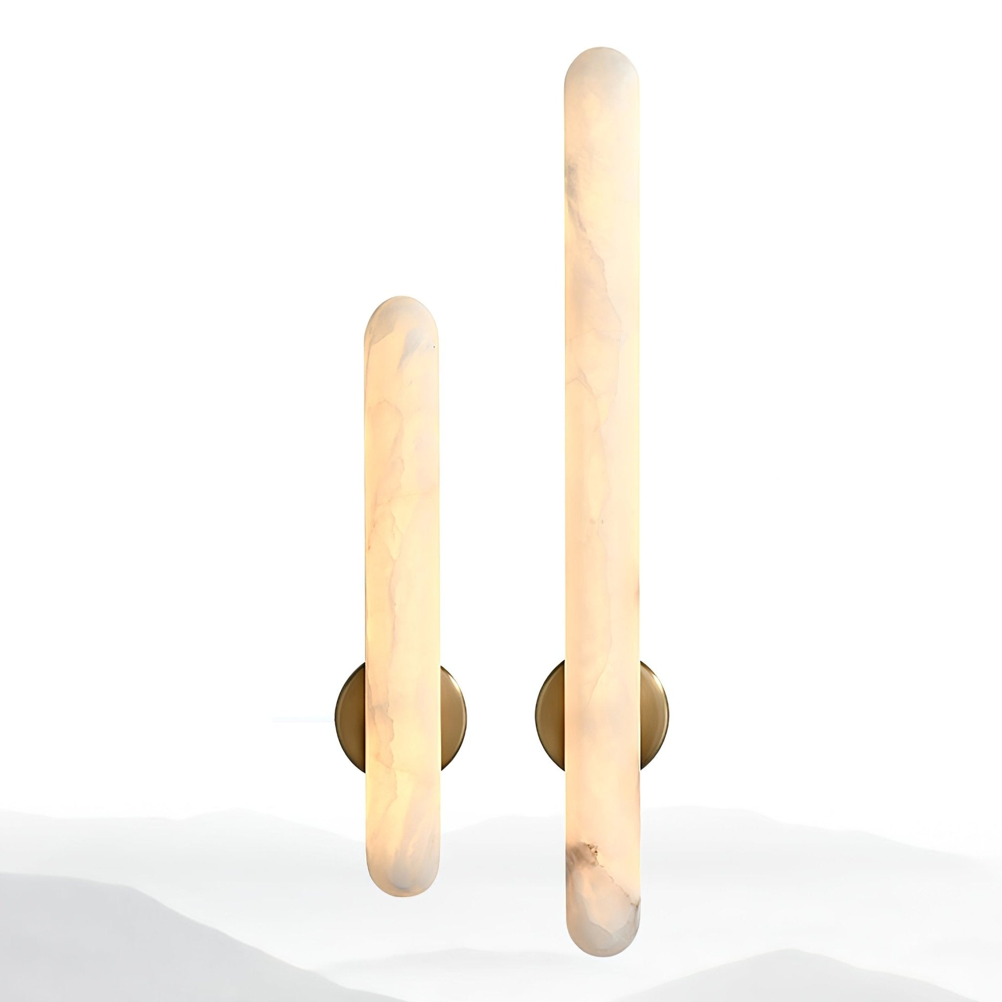 Alunari Modern Metal & Alabaster Wall Light
