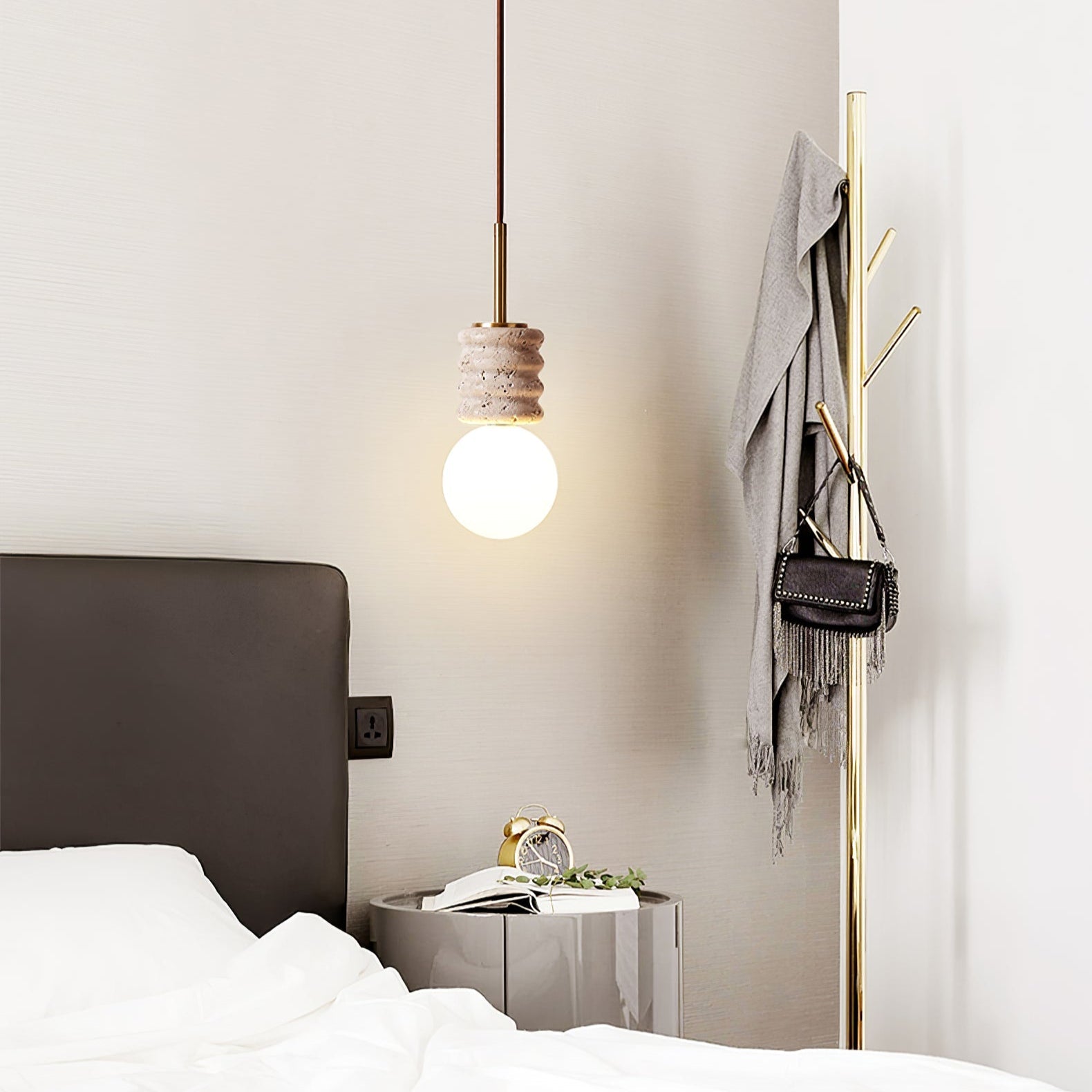 Alvia Travertine Pendant Lamp - Letslighting