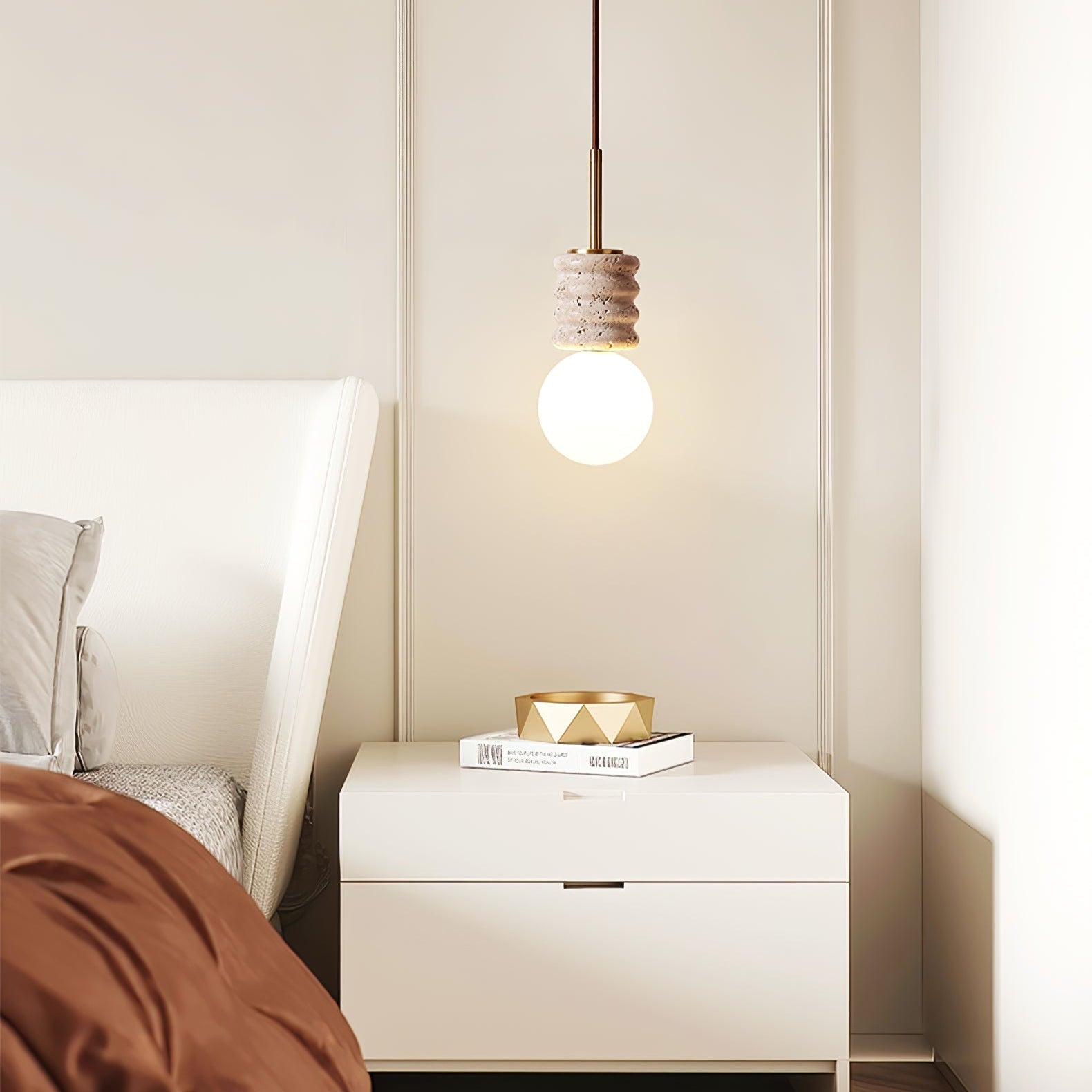 Alvia Travertine Pendant Lamp - Letslighting