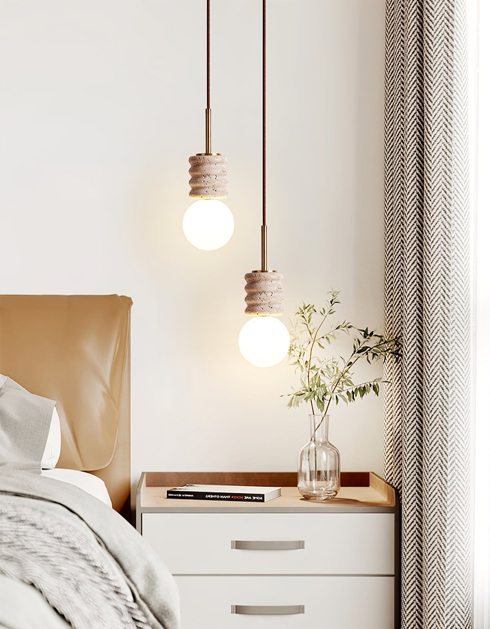 Alvia Travertine Pendant Lamp - Letslighting