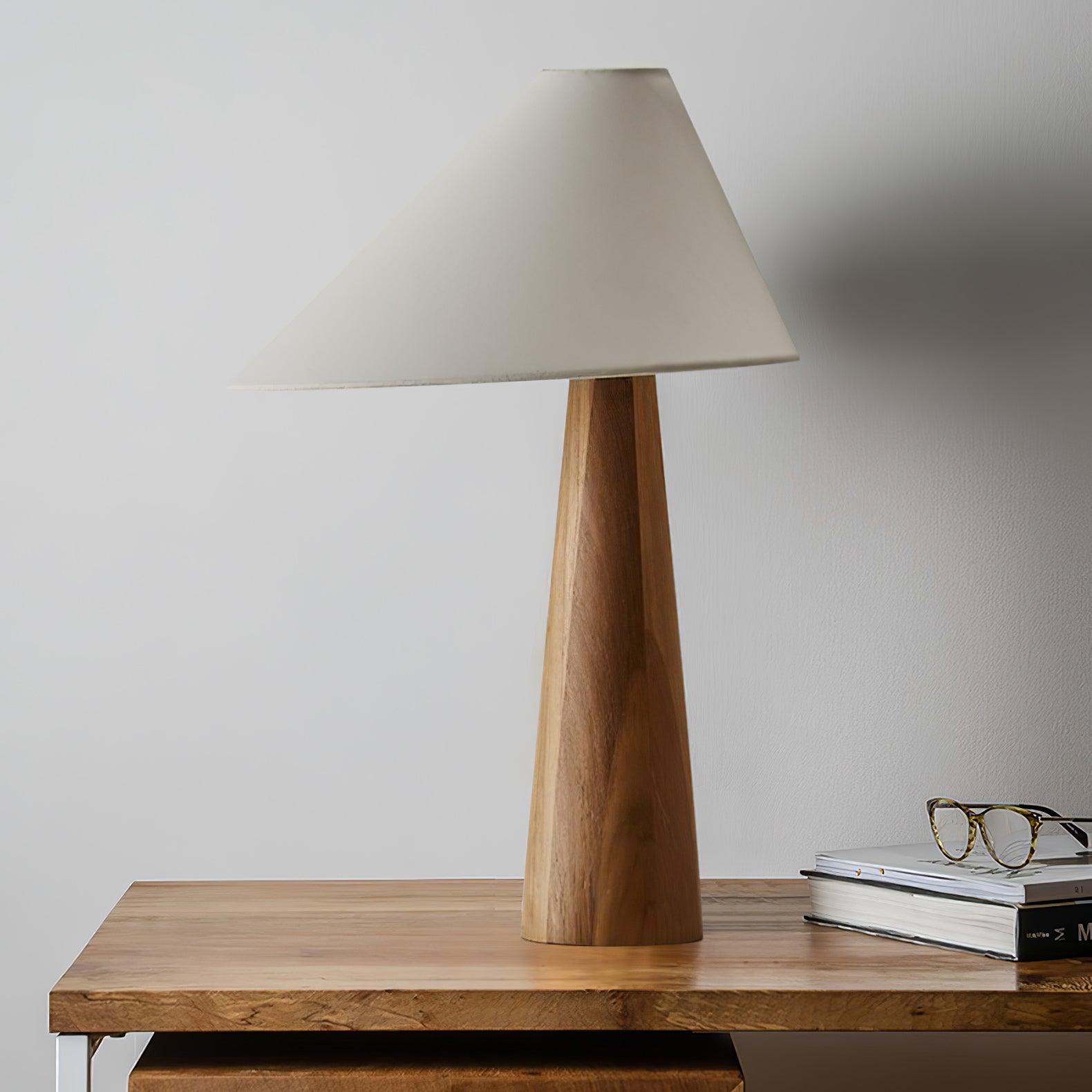 Mirose Wood Fabric Rustic Table Lamp - Letslighting