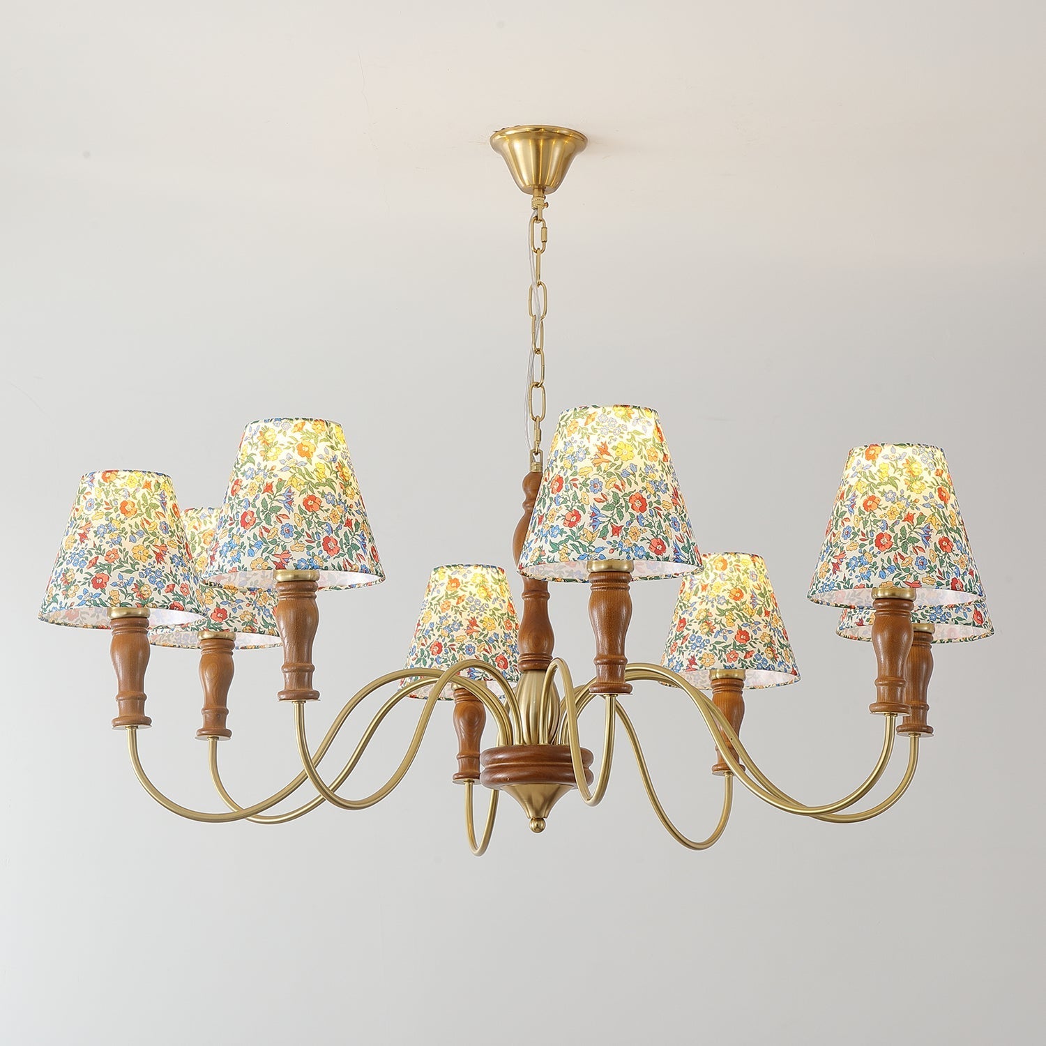 Muto  Flower Fabric Chandelier  Farmhouse
