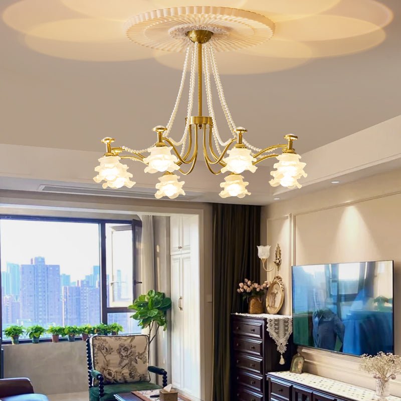 Cotalisra Premium Elegance Rose Glass Chandelier - Letslighting