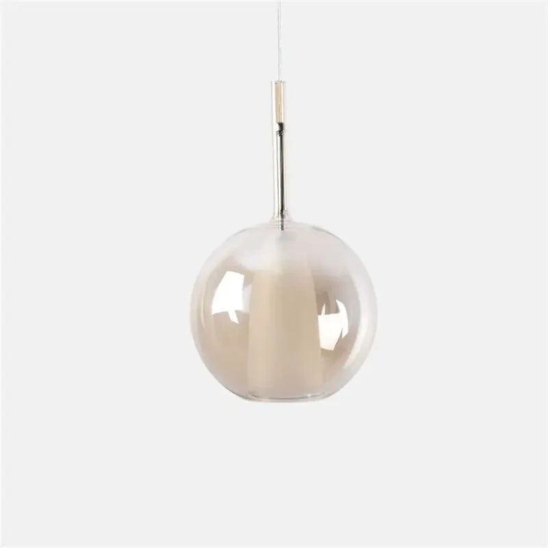 Valentina Modern Sphere LED Pendant Light Glass Dining Room - Letslighting