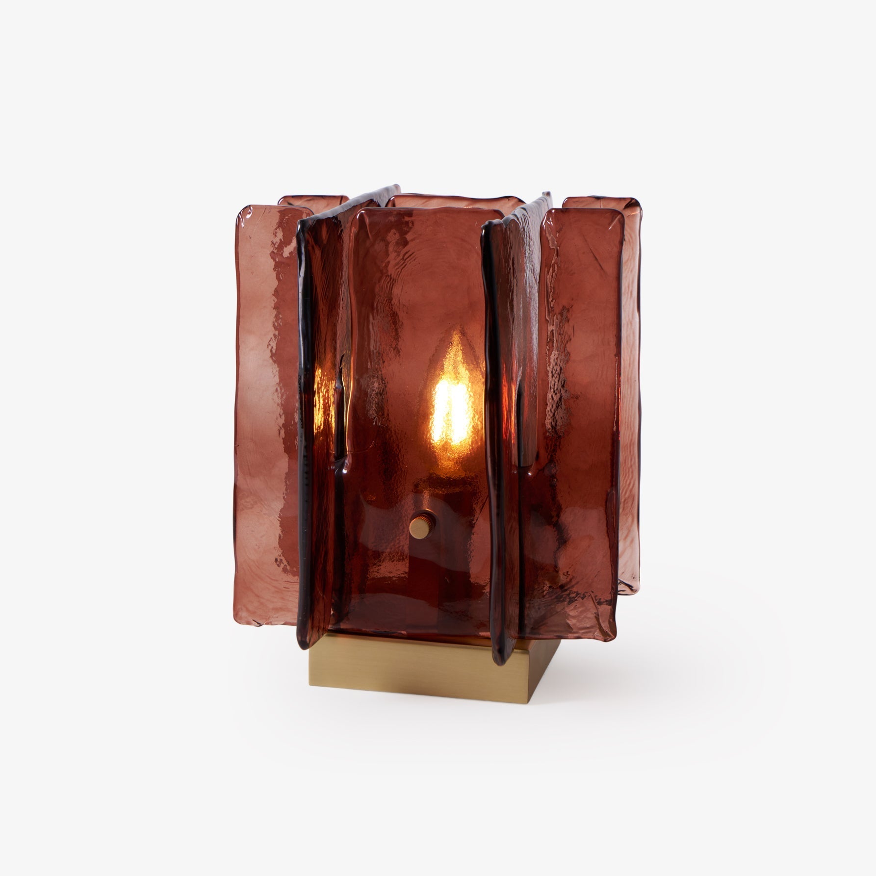 Amber Building Block Table Lamp - Blowlighting