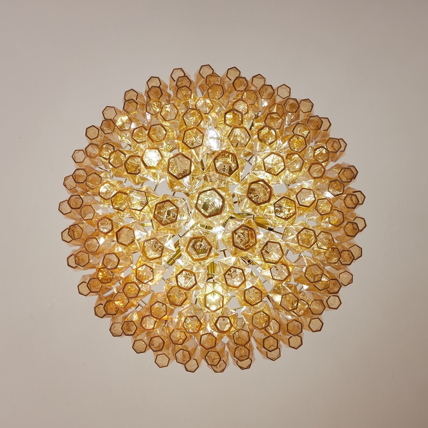 Aurora Chandelier Amber Empire Prism