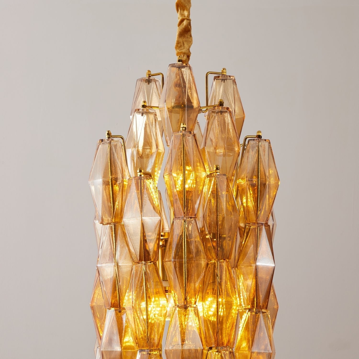 Prism Modern Metal & Glass Chandelier