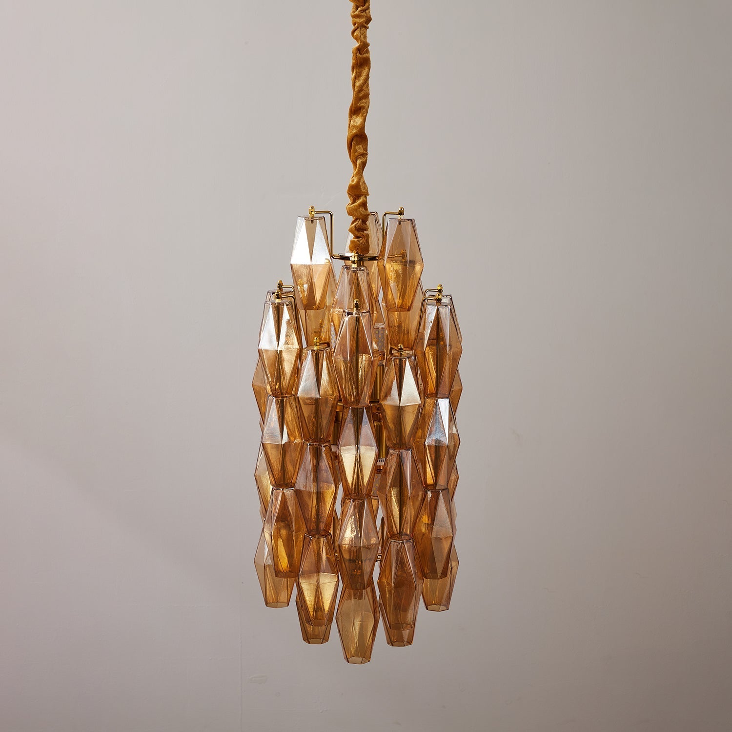 Prism Modern Metal & Glass Chandelier