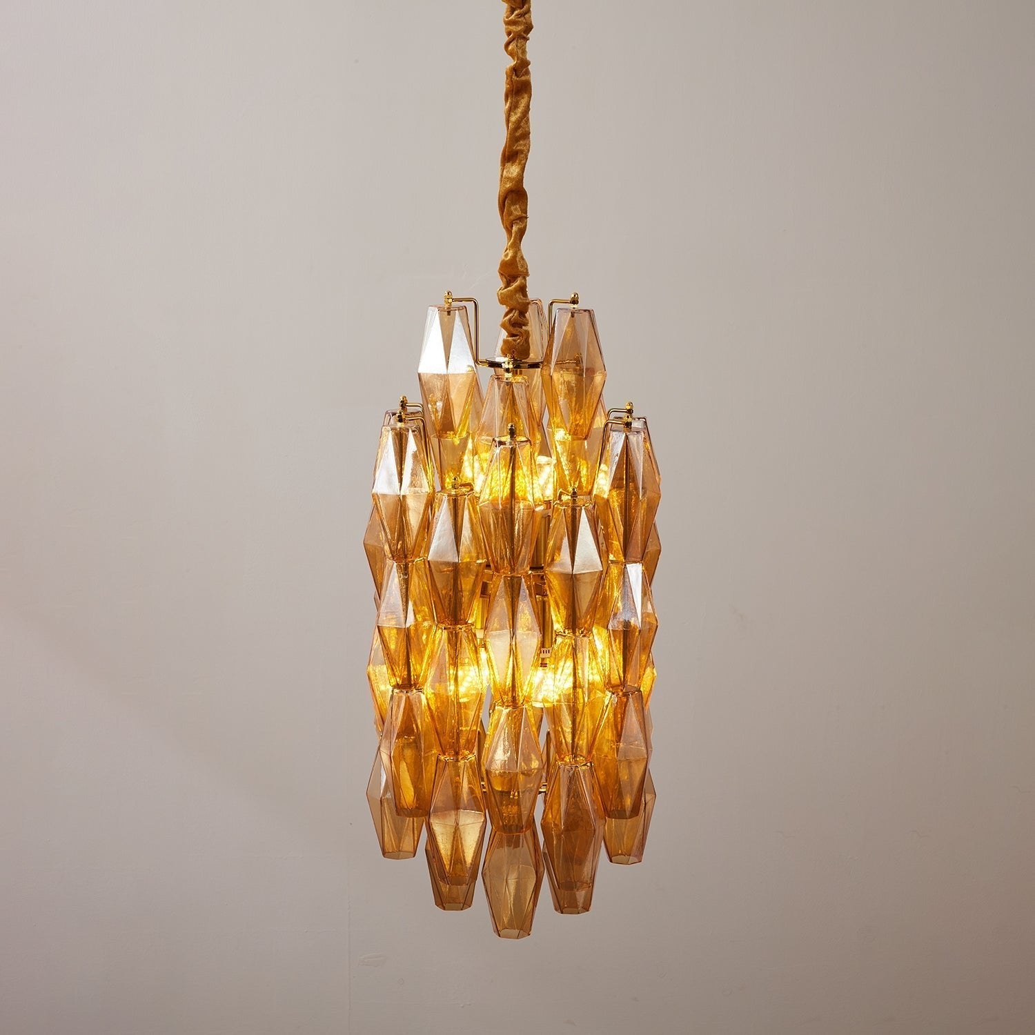 Prism Modern Metal & Glass Chandelier