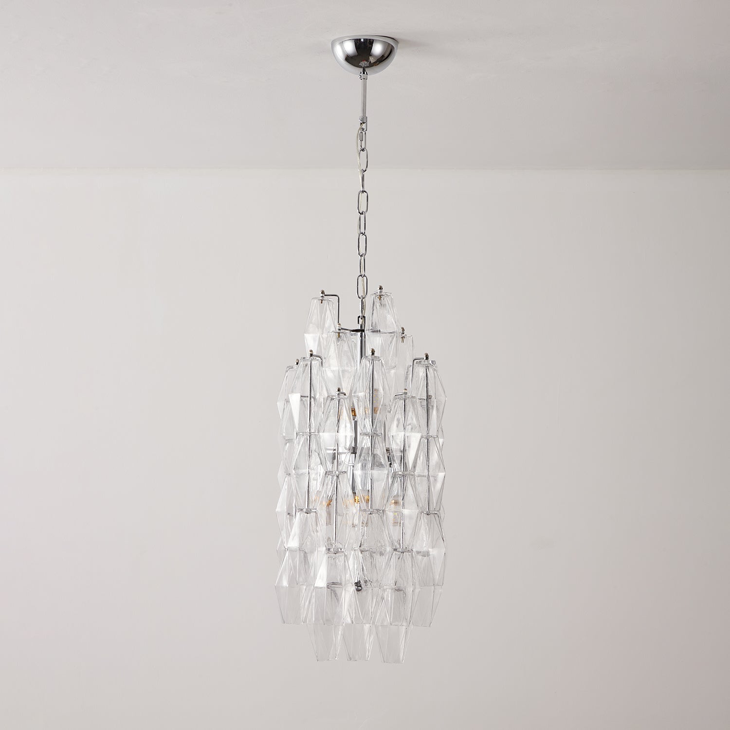 Prism Modern Metal & Glass Chandelier