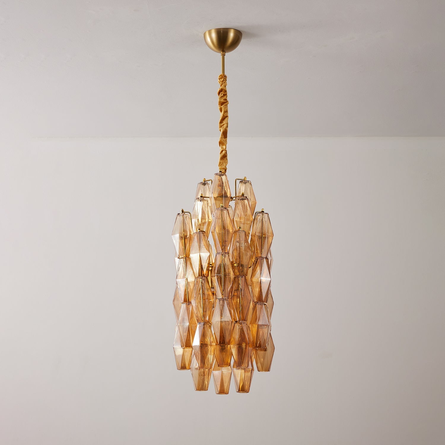 Prism Modern Metal & Glass Chandelier